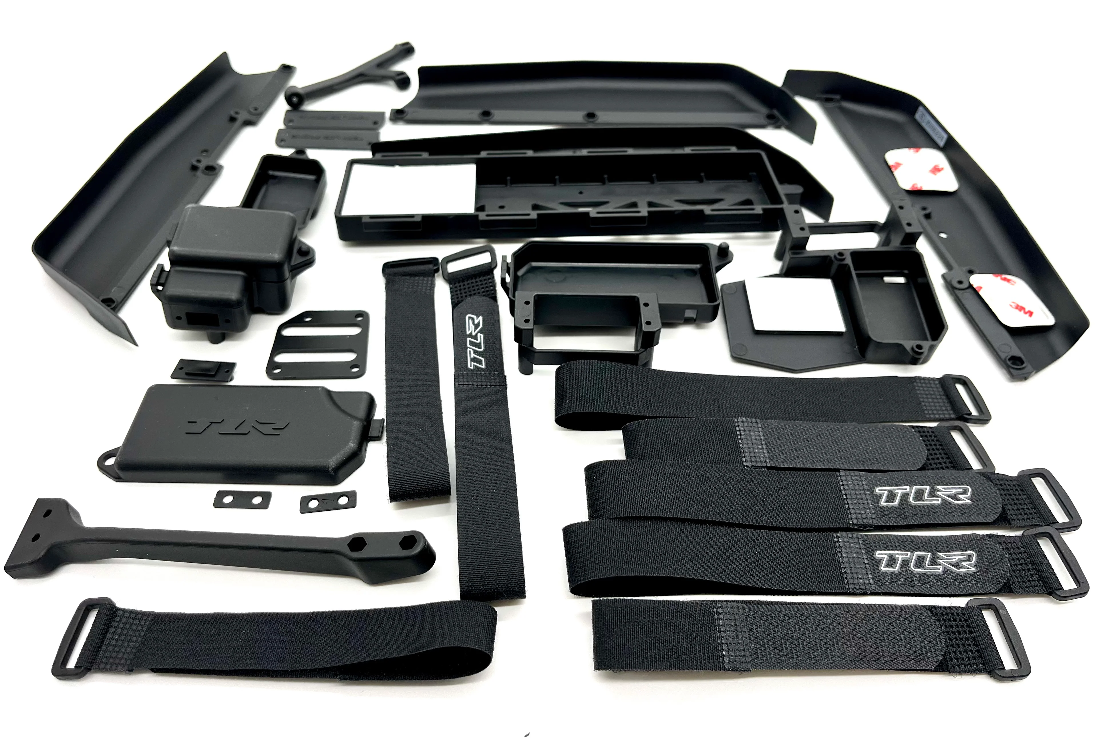 Losi 8IGHT-X/E 2.0 Buggy - Side Guards (radio battery tray chassis braces straps TLR04012