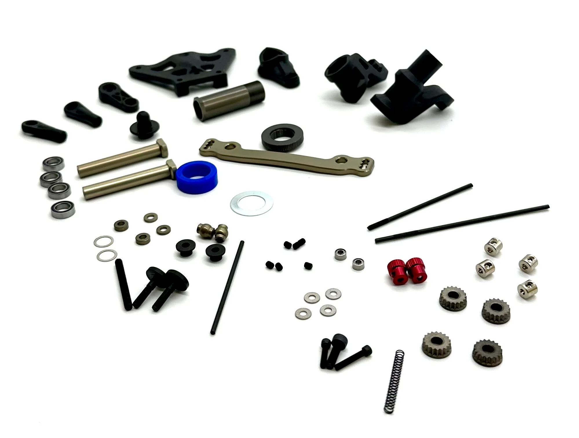 Losi 8IGHT-X/E 2.0 Buggy - Steering Set (bellcrank, posts, arms, rack linkage TLR04012 - Image 2