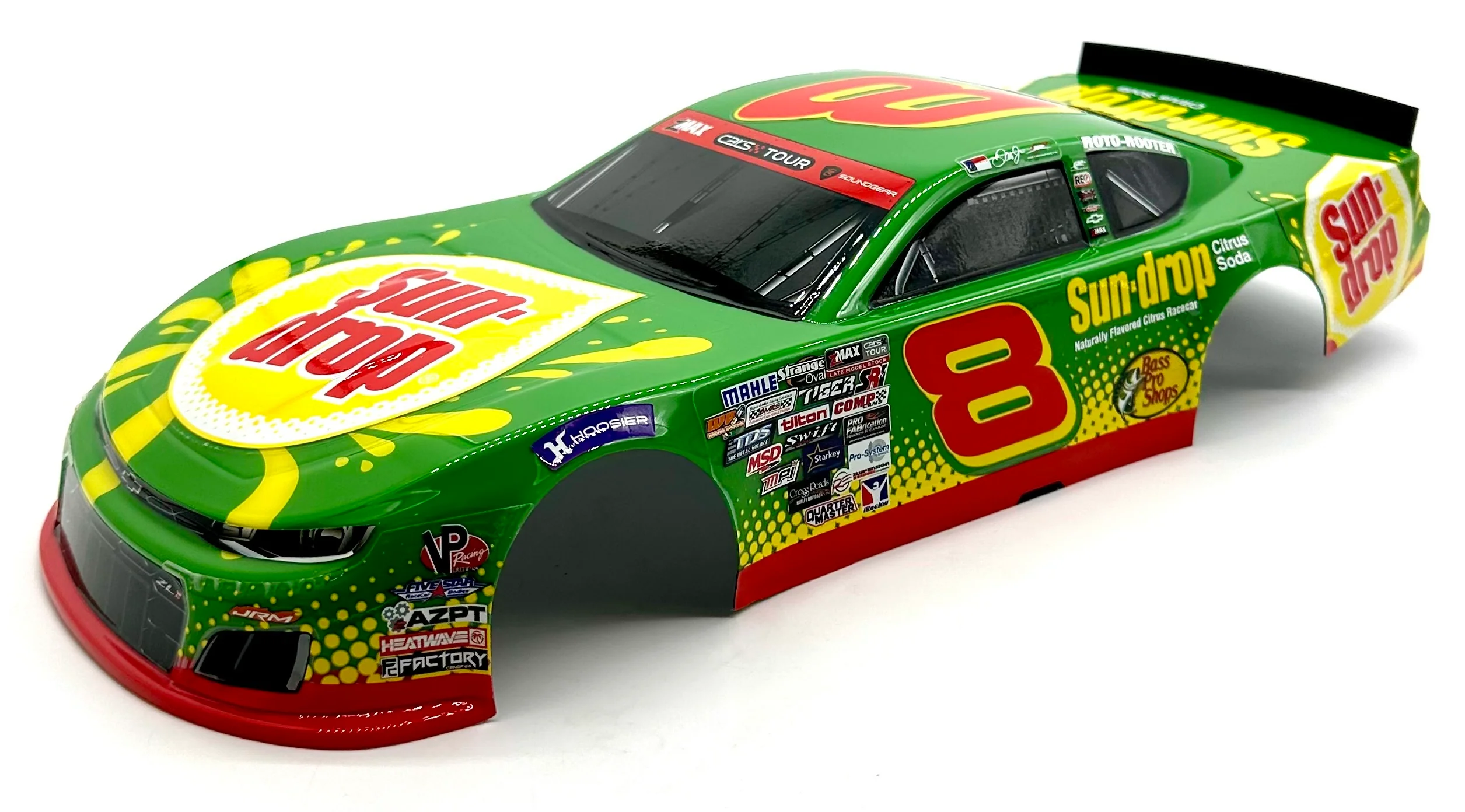 Losi Asphalt Late Model - Body (Sun Drop Asphalt Late Model #8 Body: GROM (LOS-3104T1)