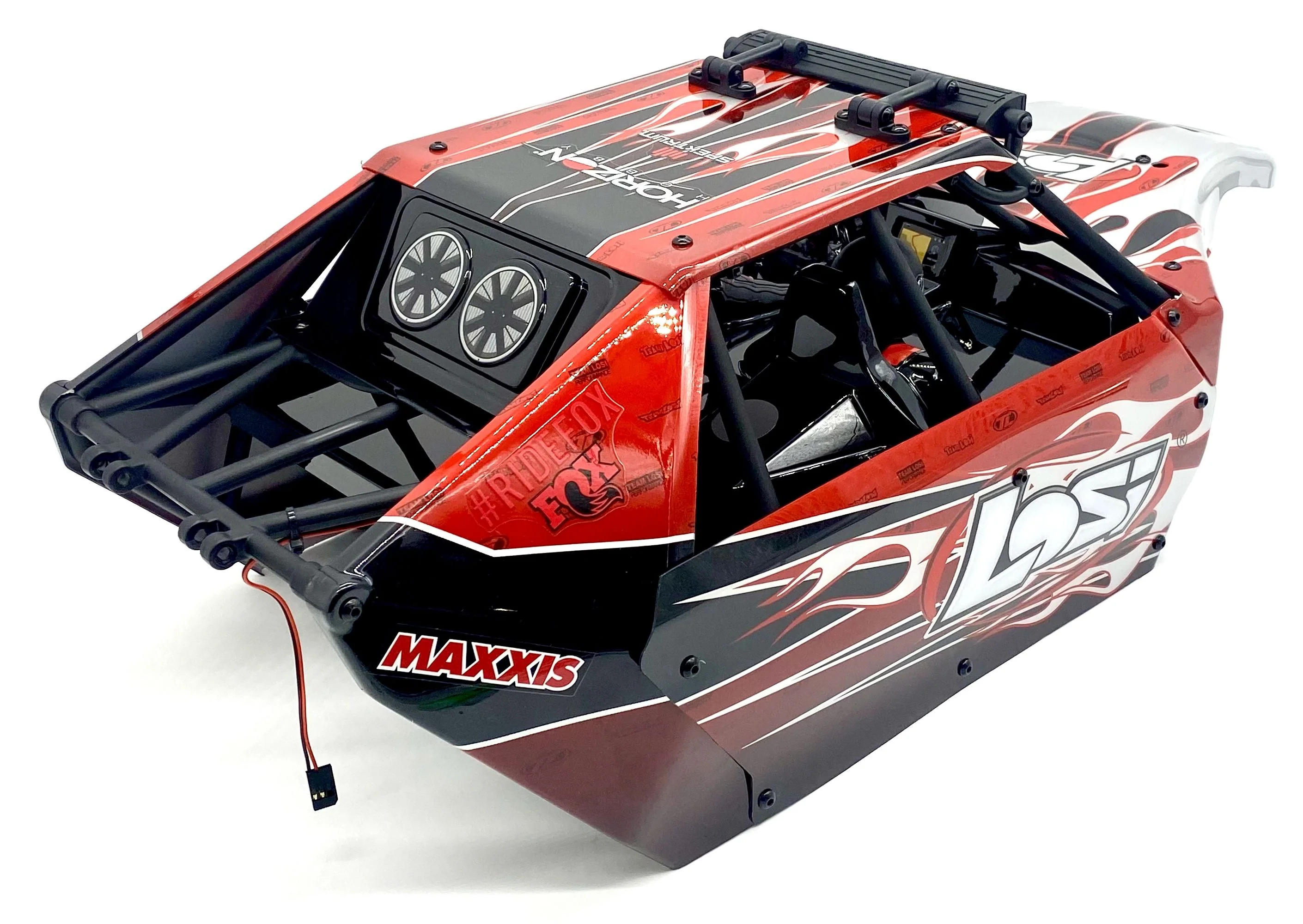 Losi DBXL-E - Body (Losi shell w/rollcage and light bar painted, Red LOS05020V2 - Image 4