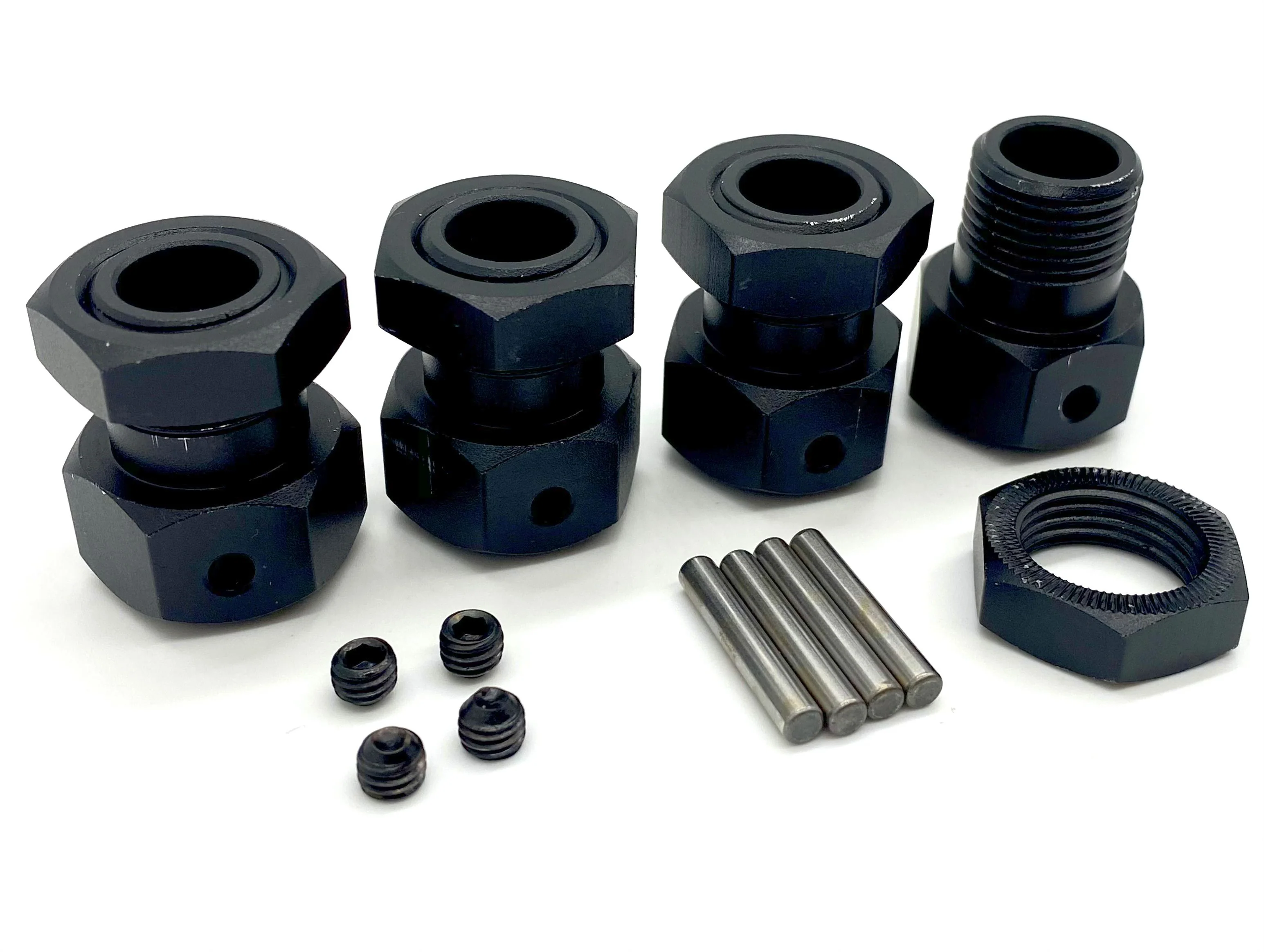Losi DBXL-E - HEXES (wheel, black with nut LOS252050, LOS252050 LOS05020V2 - Image 2