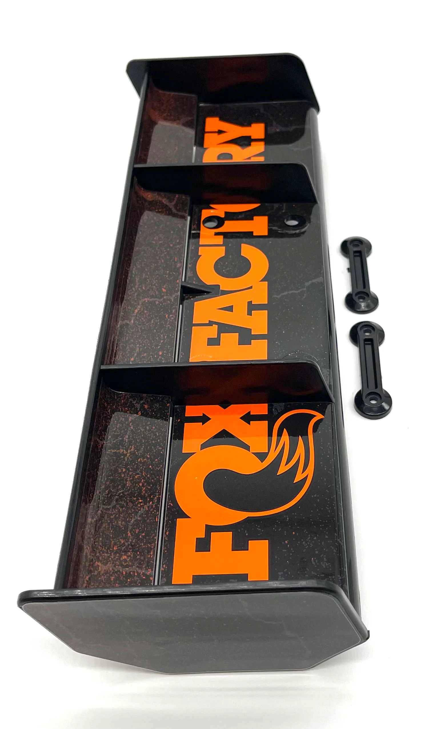 Losi DBXL-E - Wing (Black Orange FOX, spoiler w/washers LOS05020V2 - Image 2