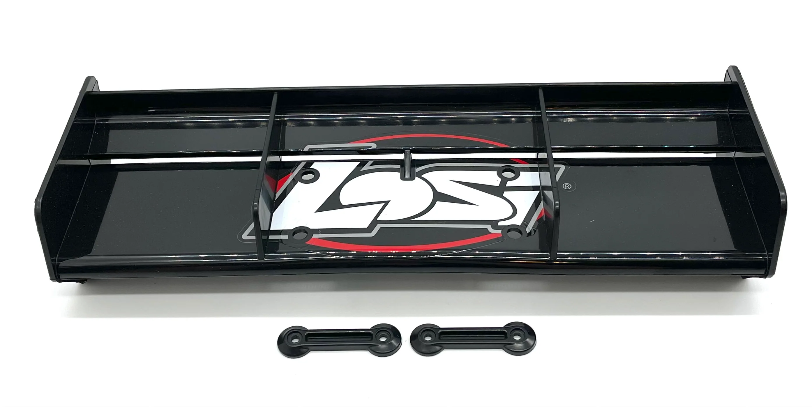 Losi DBXL-E - Wing (black red LOSI, spoiler w/washers LOS05020V2