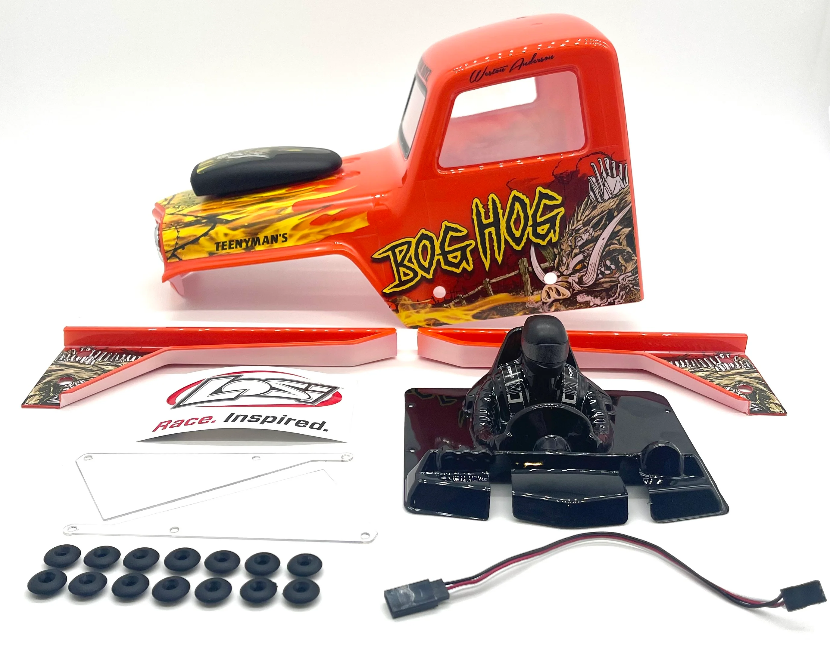 Losi LMT Bog Hog BODY Orange shell mega truck LOS04024