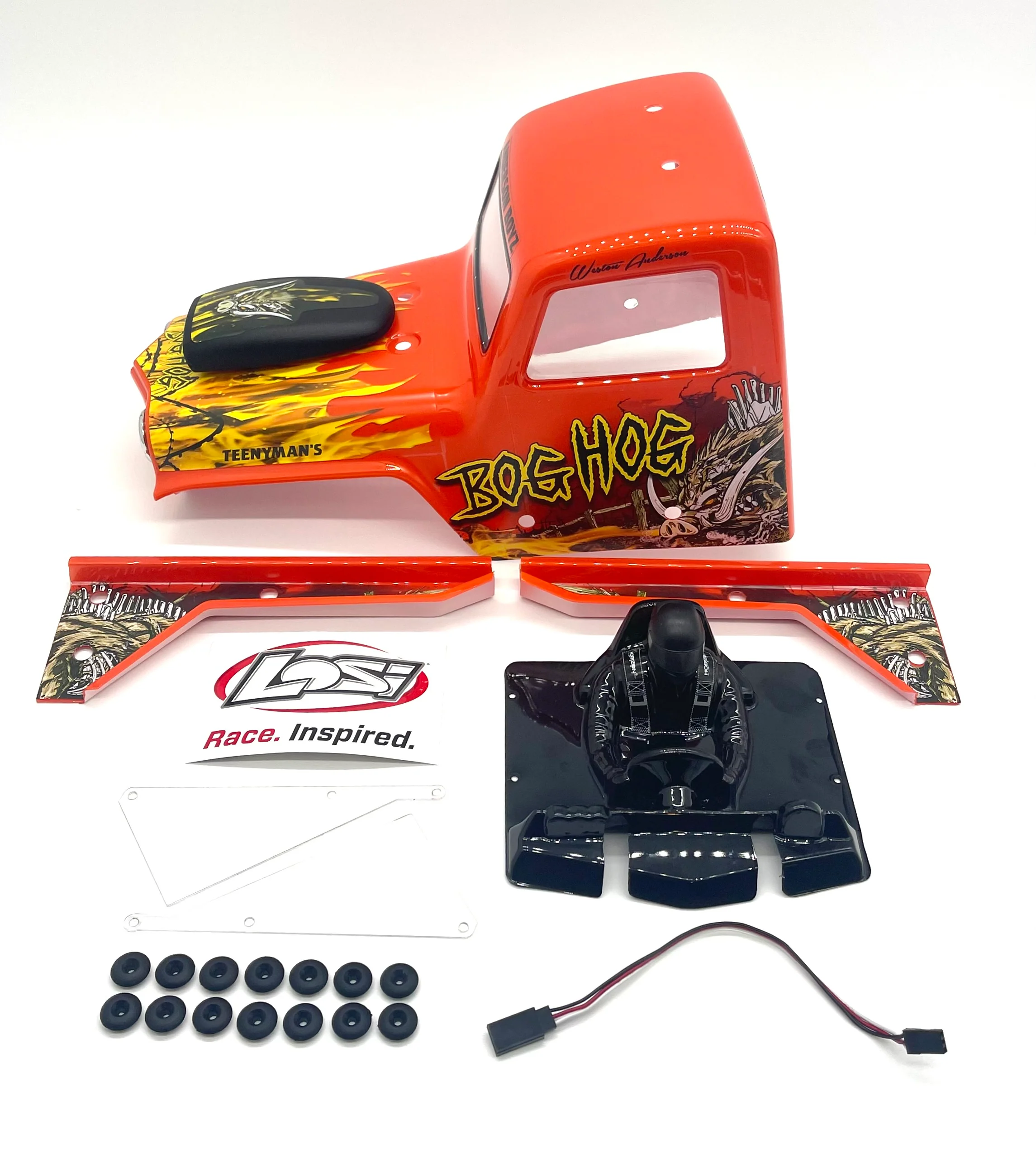 Losi LMT Bog Hog BODY Orange shell mega truck LOS04024 - Image 2