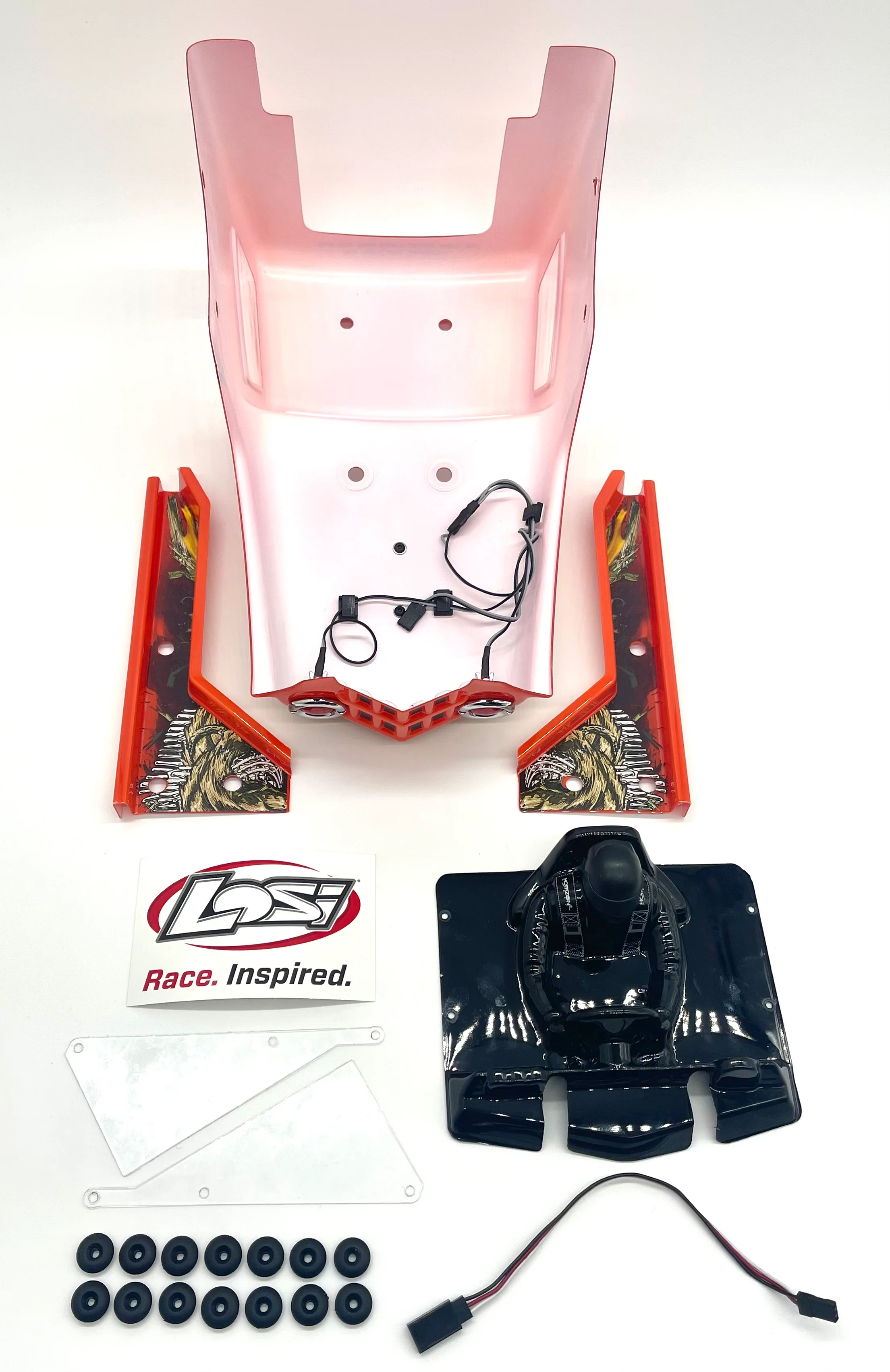 Losi LMT Bog Hog BODY Orange shell mega truck LOS04024 - Image 3