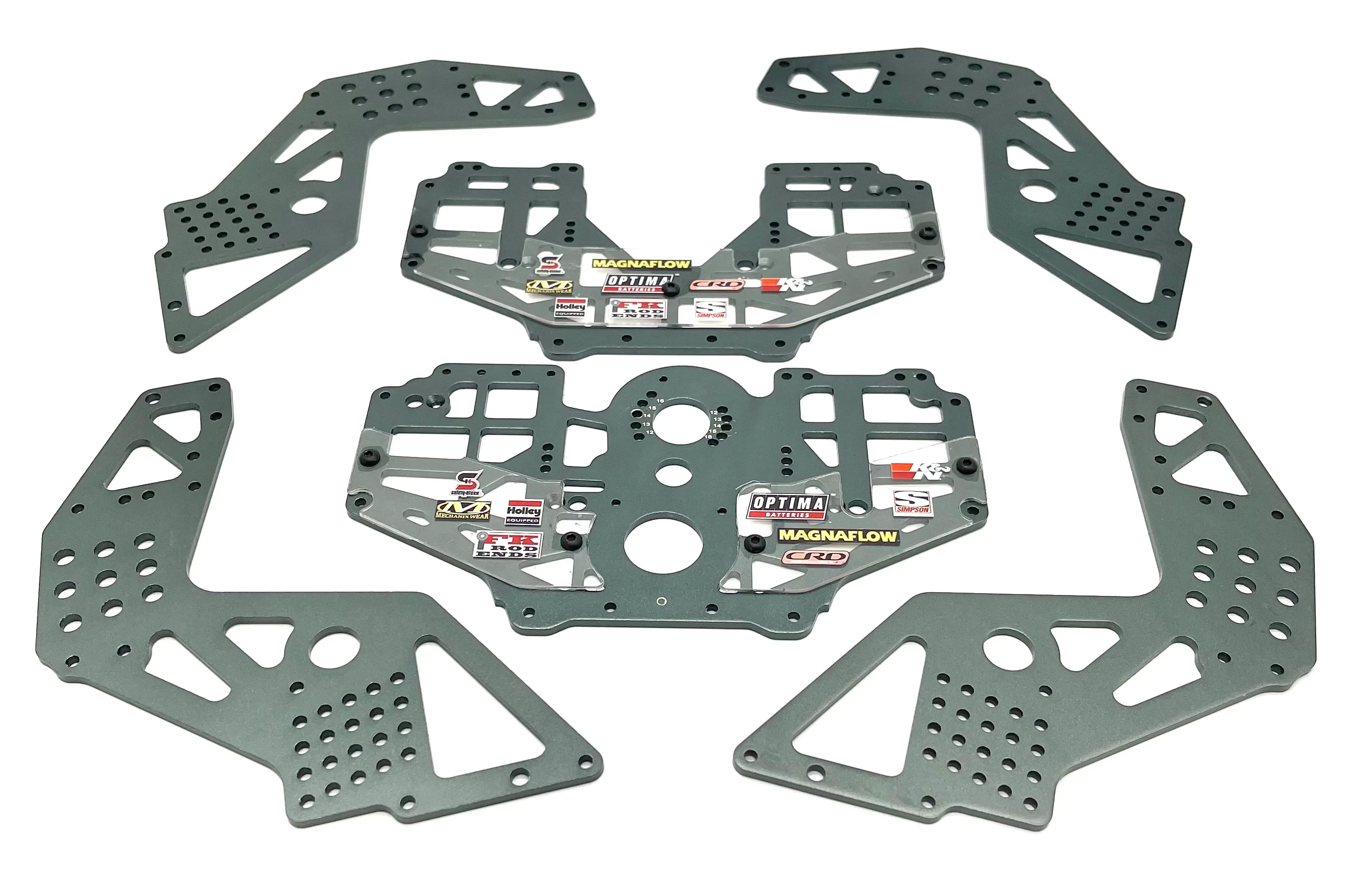 Losi LMT Grave Digger CHASSIS SIDE PLATES aluminum LOS04021T1 - Image 2