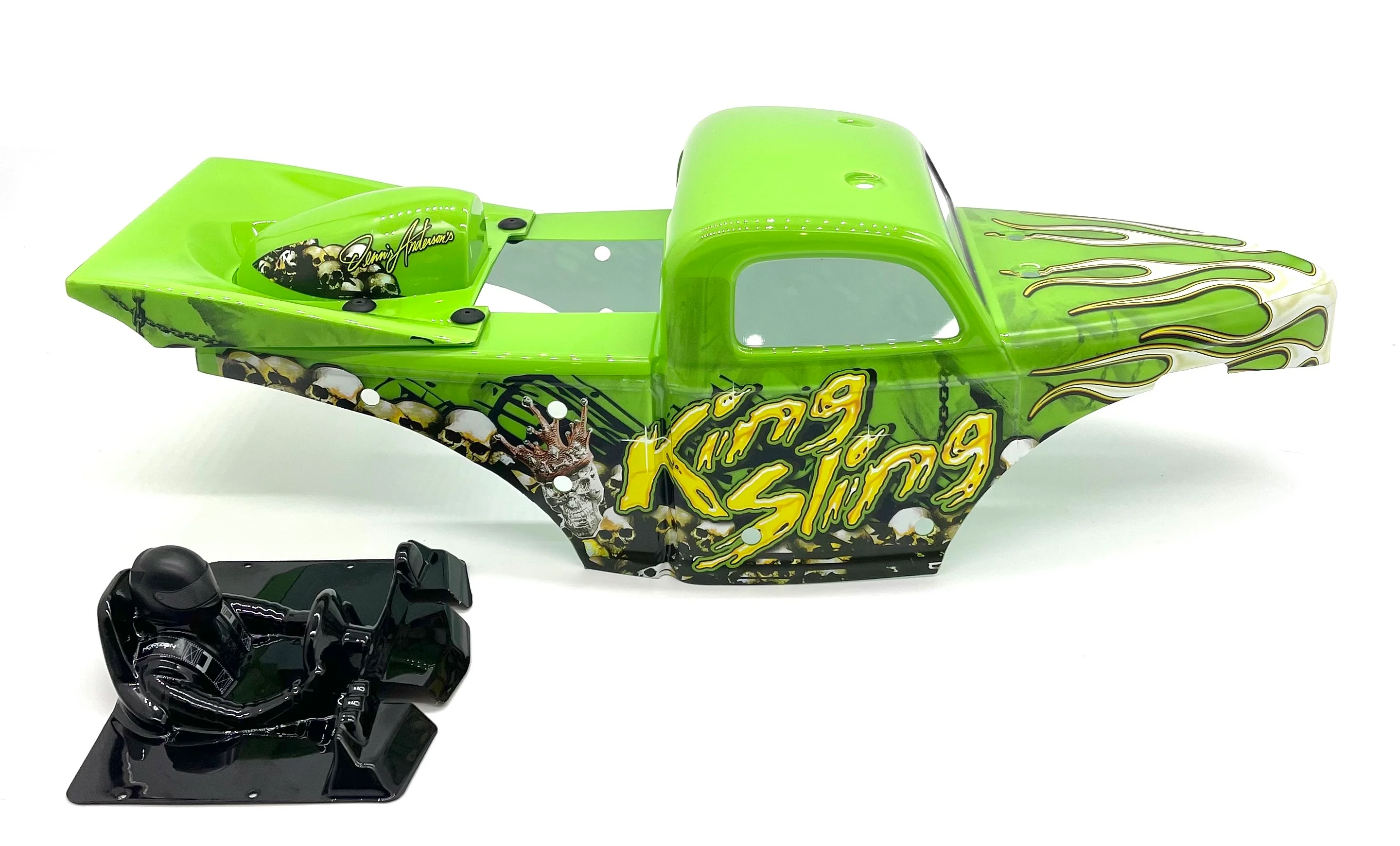Losi LMT King Sling BODY and wing set, Green shell mega truck LOS04024 - Image 3
