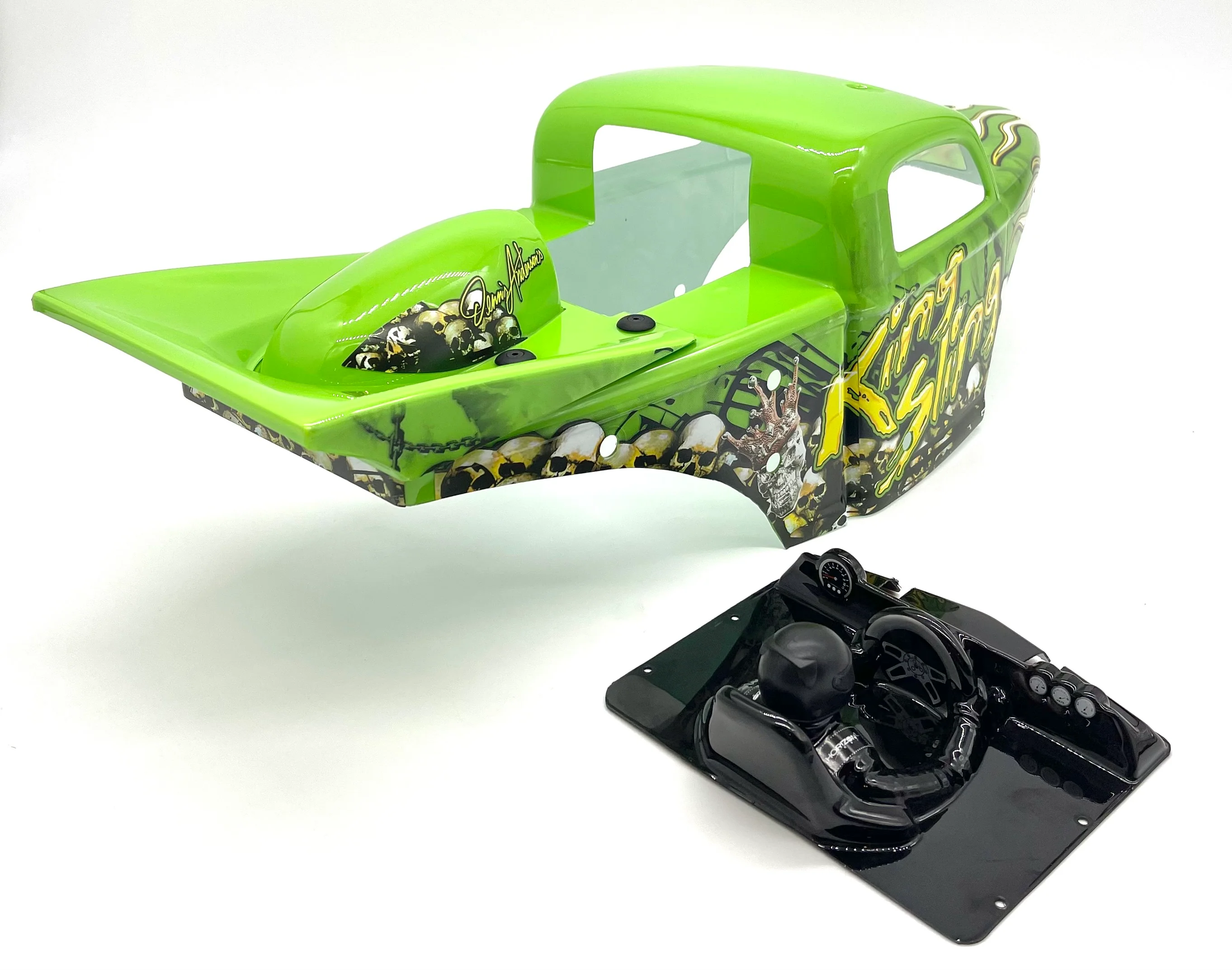 Losi LMT King Sling BODY and wing set, Green shell mega truck LOS04024 - Image 4