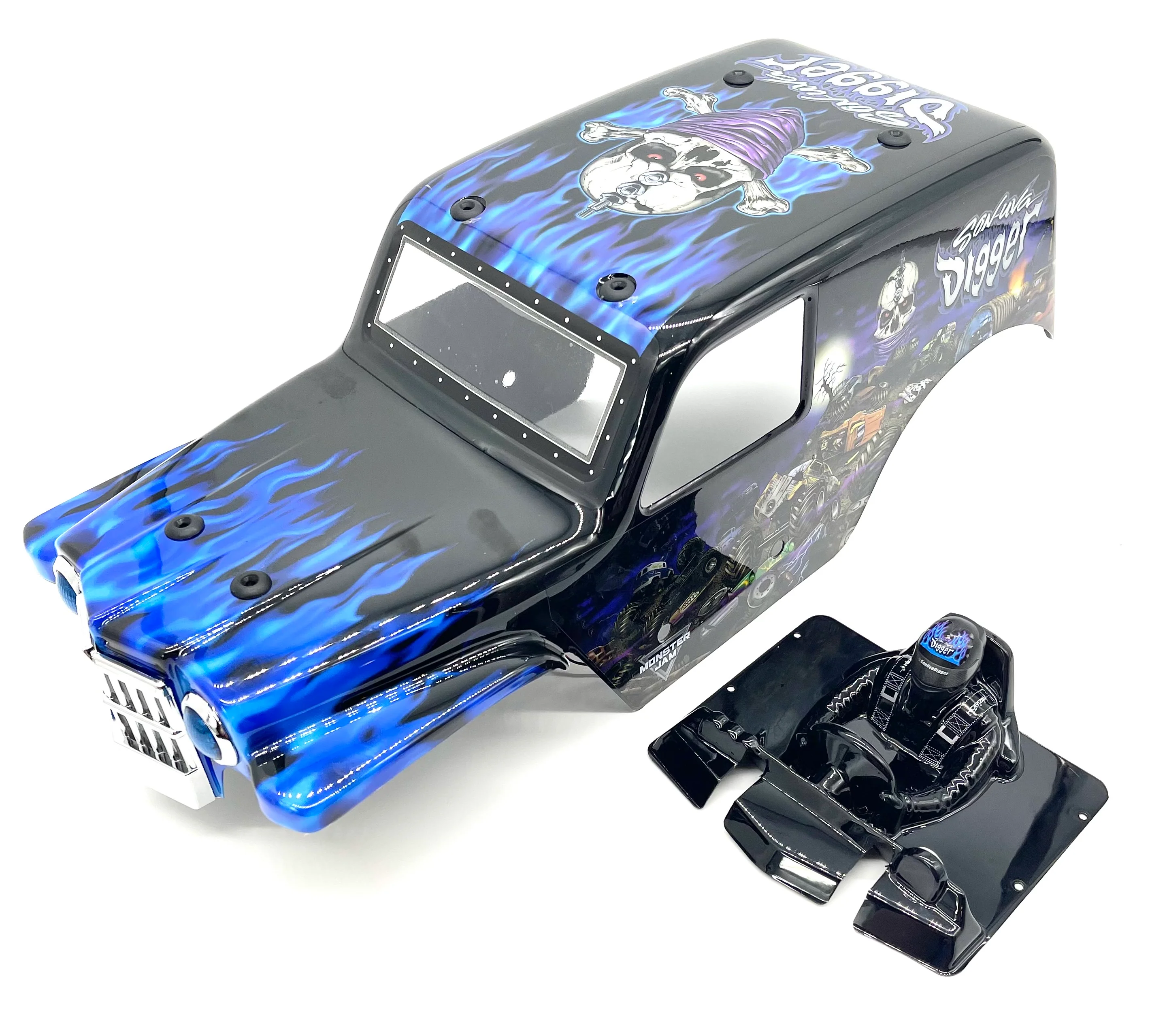 Losi LMT Son Uva Digger BODY BLUE shell monster truck LOS04021T2 - Image 3