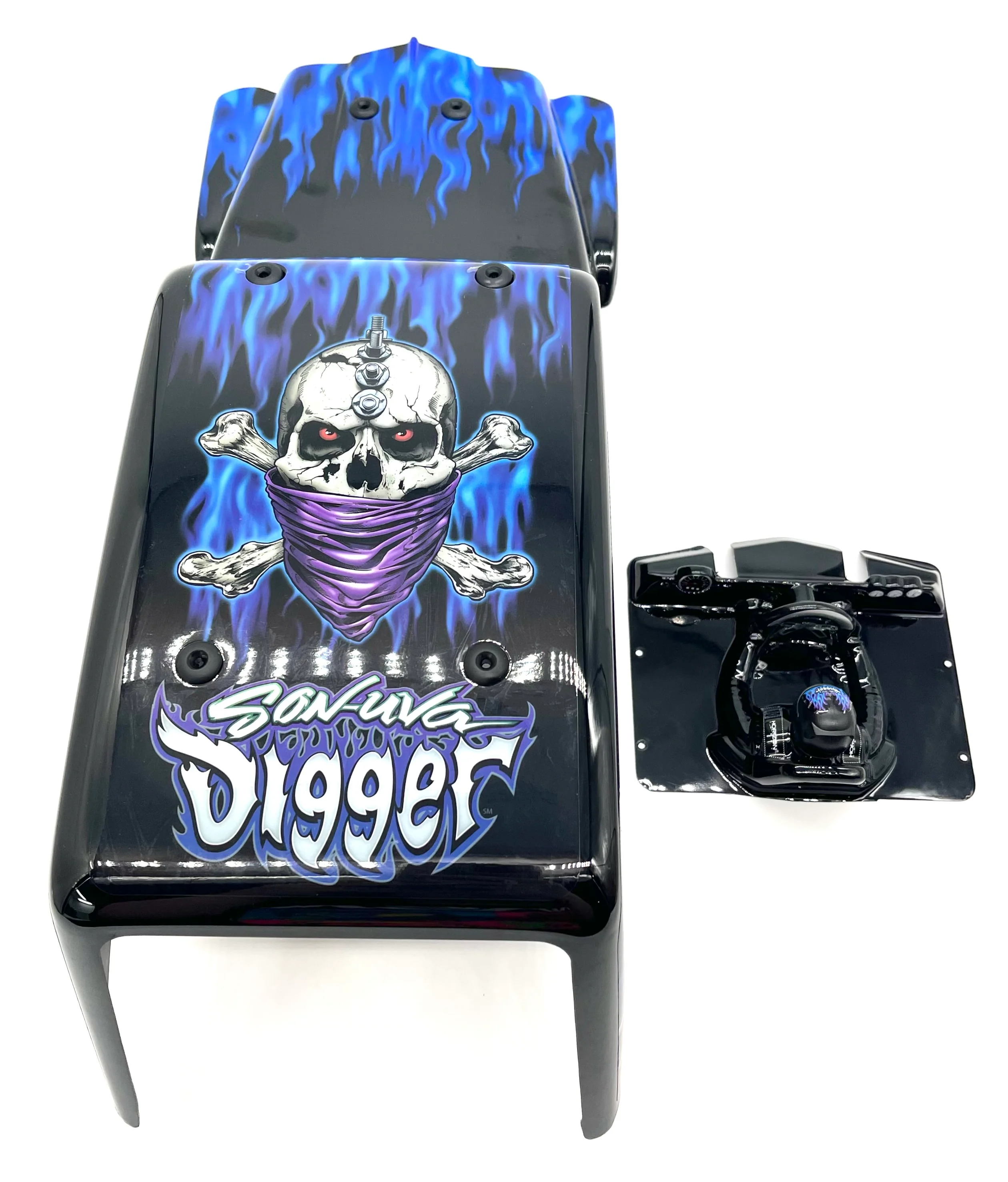 Losi LMT Son Uva Digger BODY BLUE shell monster truck LOS04021T2 - Image 5