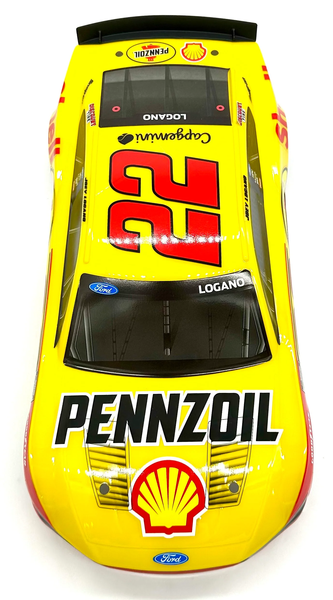 Losi Nascar Grom - Body (2025 Joey Logano #22 Yellow Pennzoil LOS1122409 - Image 2