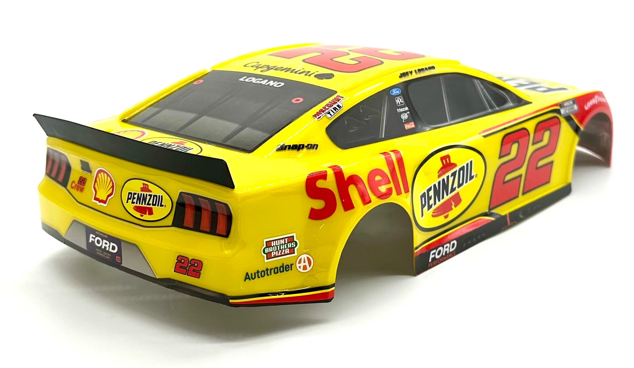 Losi Nascar Grom - Body (2025 Joey Logano #22 Yellow Pennzoil LOS1122409 - Image 3