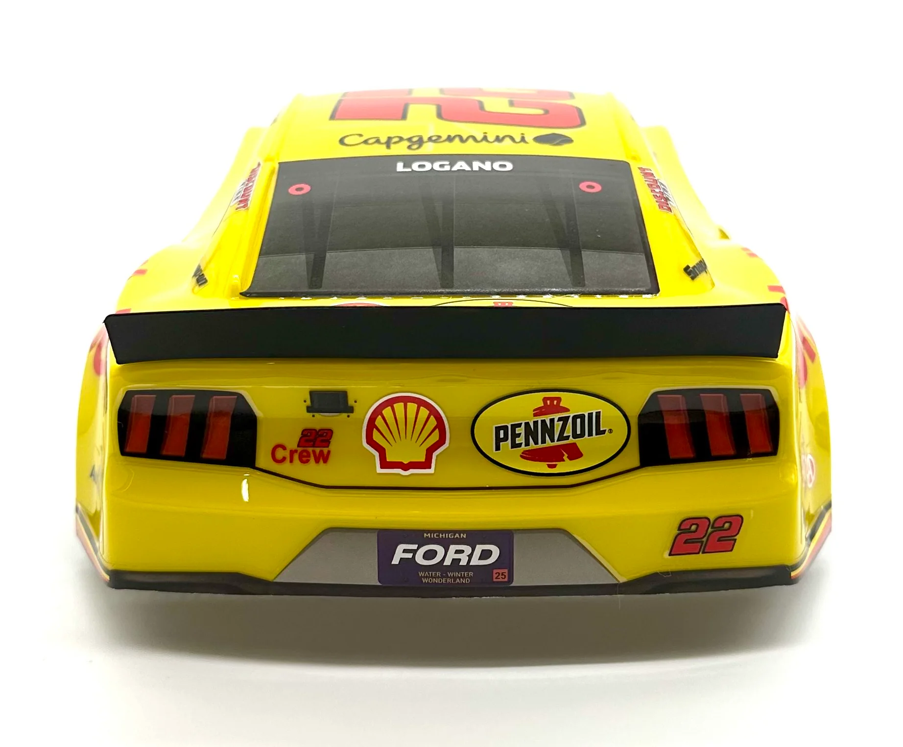 Losi Nascar Grom - Body (2025 Joey Logano #22 Yellow Pennzoil LOS1122409 - Image 4
