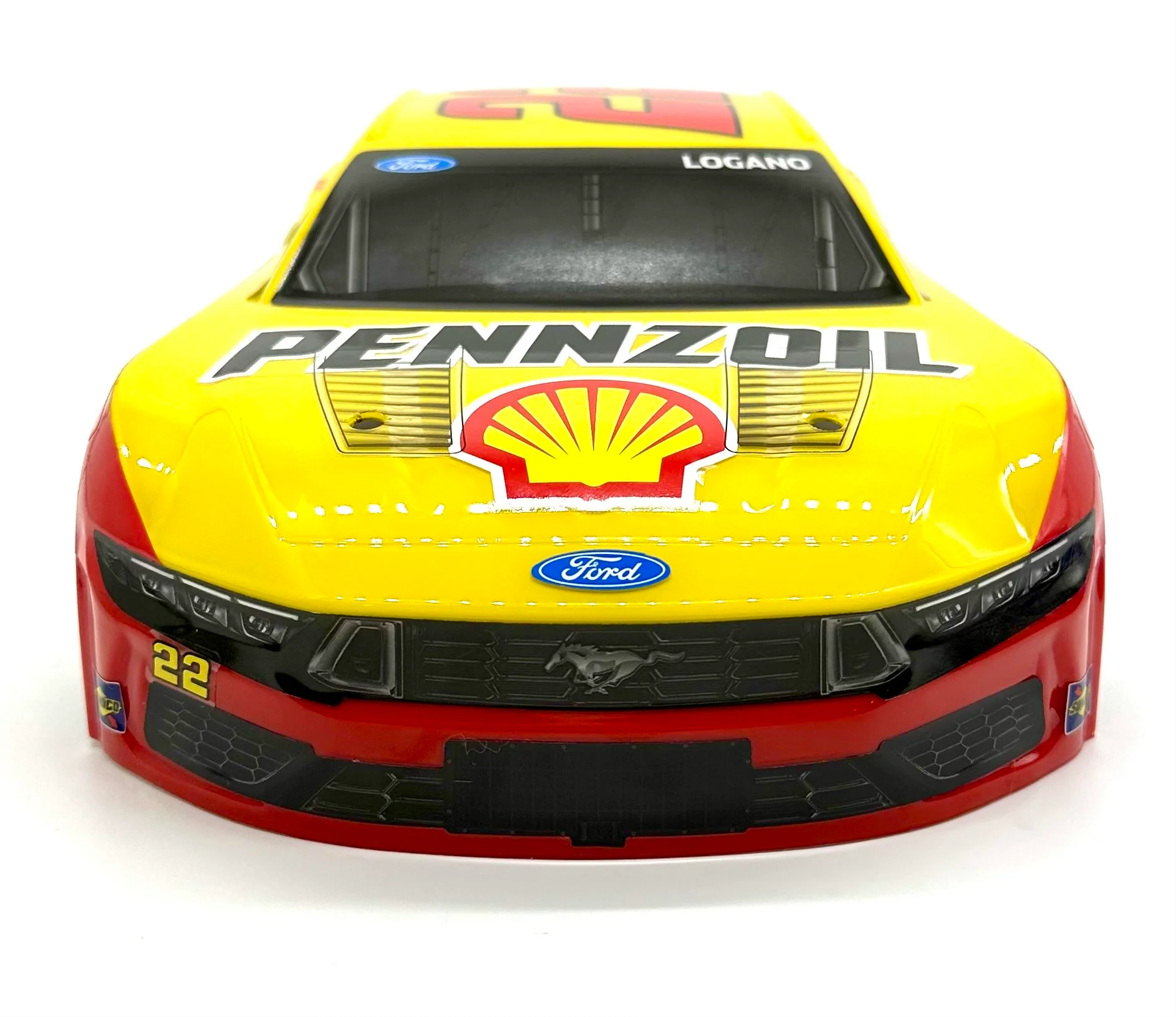 Losi Nascar Grom - Body (2025 Joey Logano #22 Yellow Pennzoil LOS1122409 - Image 5
