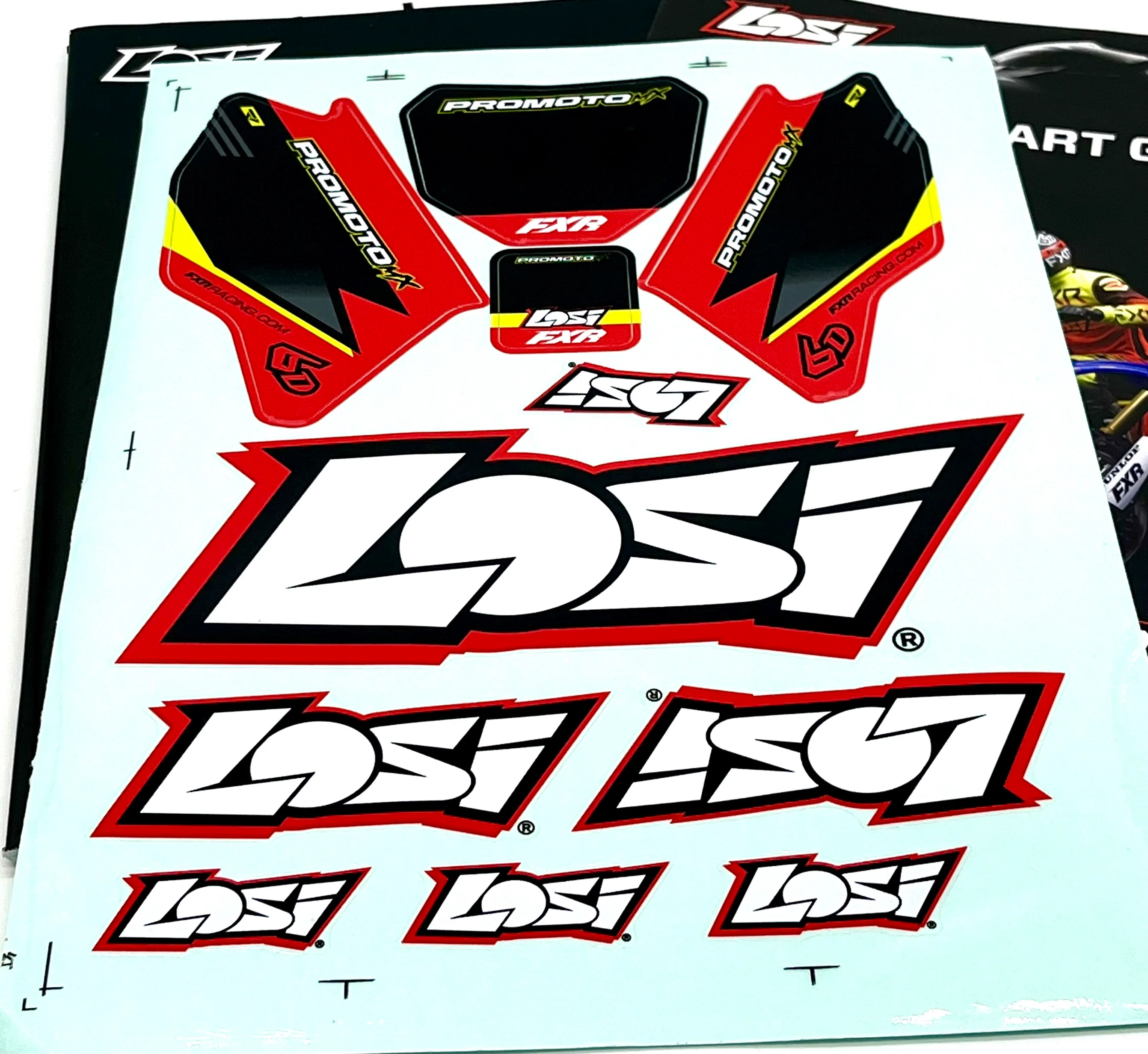 Losi Promoto - Manual, Decals & Quick start guide (RED) LOS06000 - Image 2
