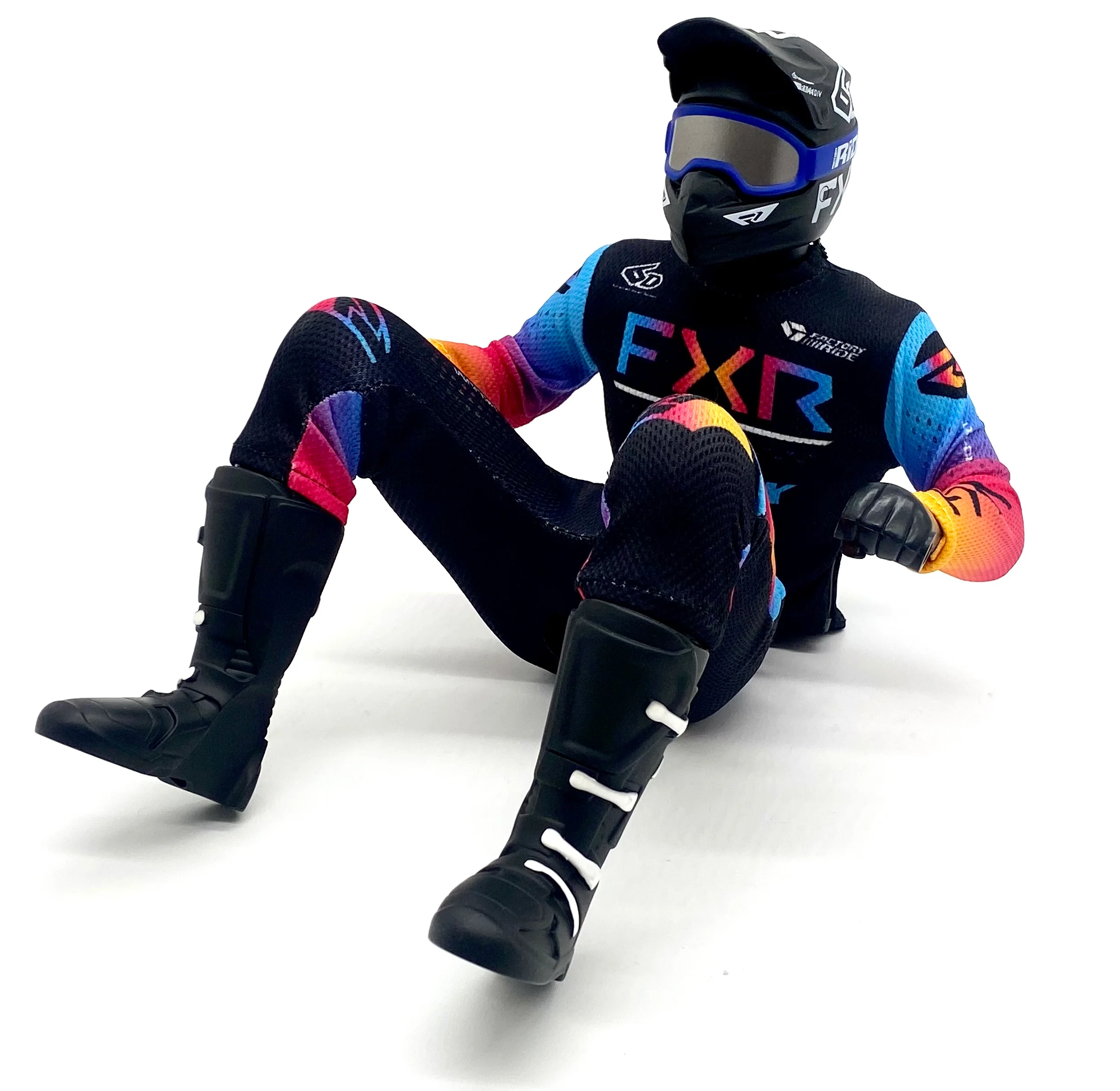 Losi Promoto - Rider Figure, (BLUE) Club MX FXR & Jersey Set LOS06000 - Image 2