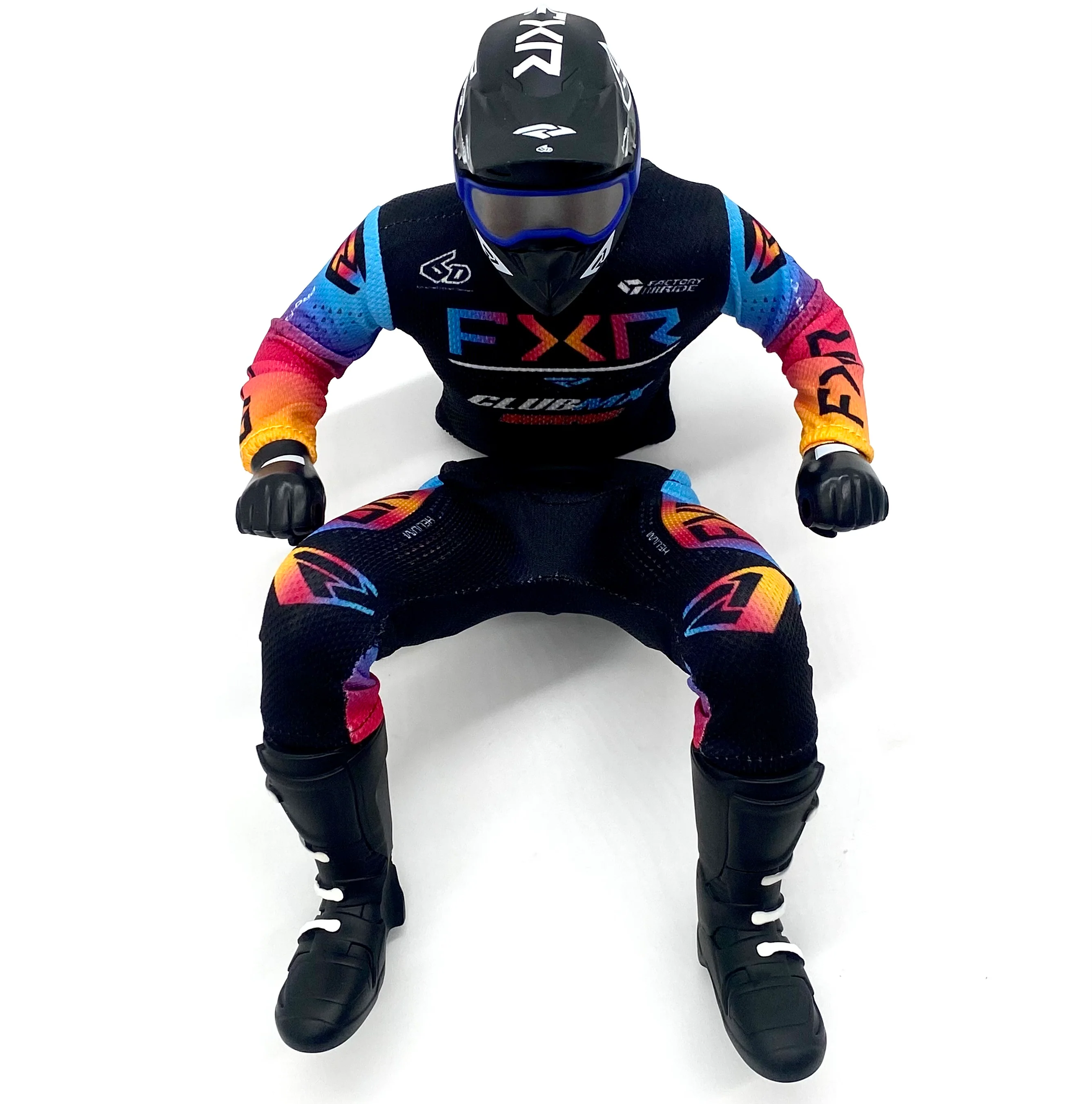Losi Promoto - Rider Figure, (BLUE) Club MX FXR & Jersey Set LOS06000 - Image 3