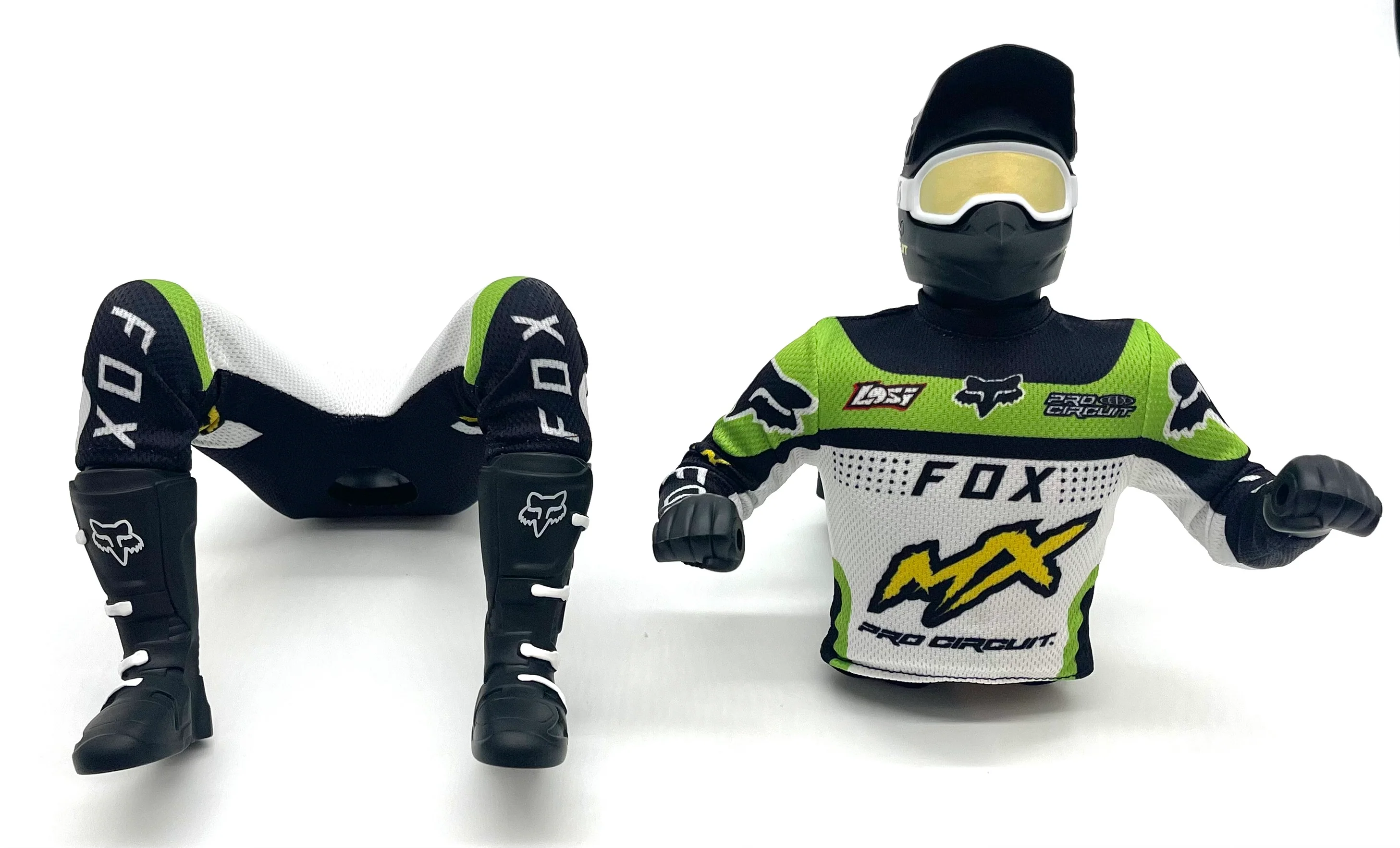 Losi Promoto - Rider Figure, (Green) Pro Circuit & Jersey Set LOS06000 - Image 3