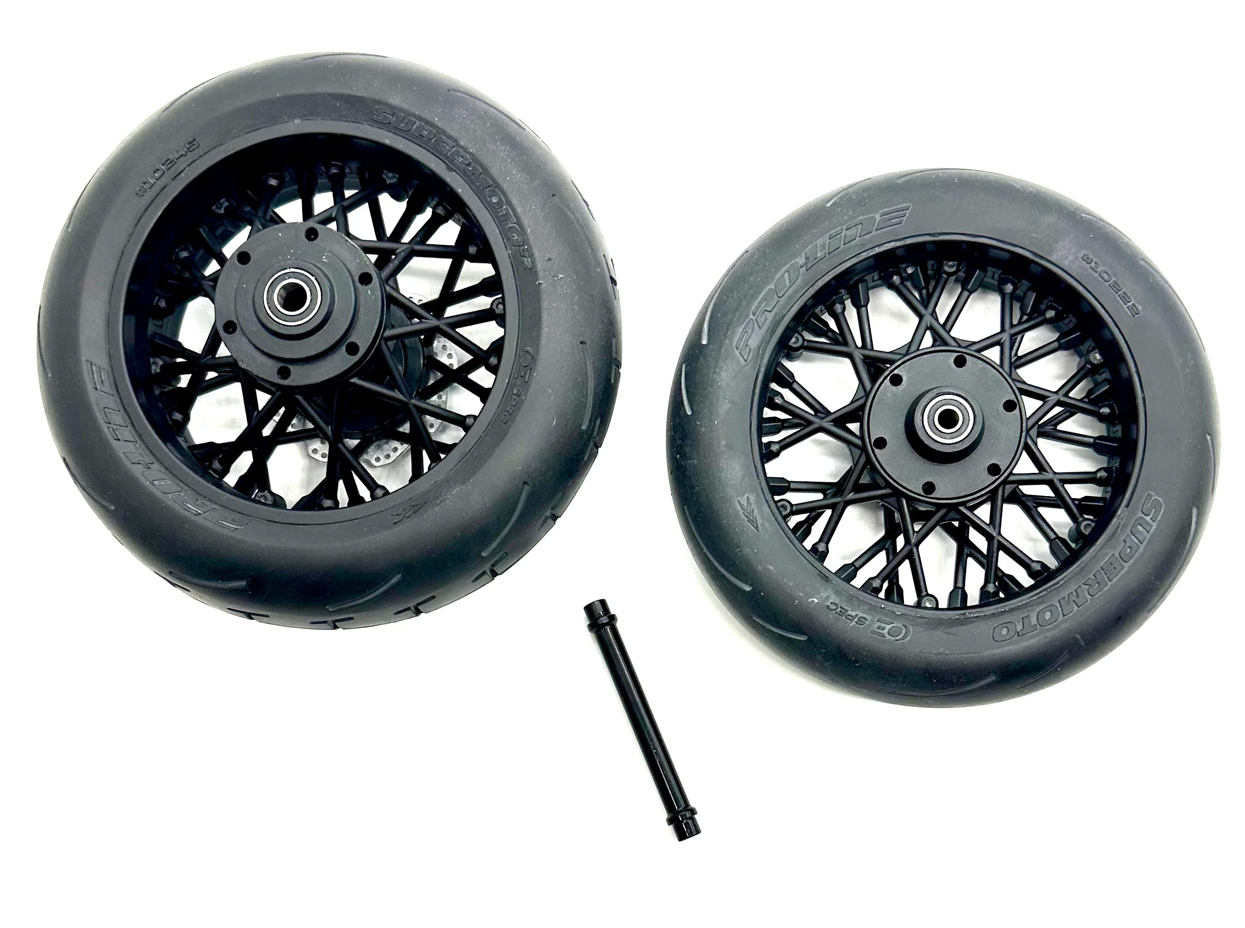 Losi Promoto-SM - Front & Rear Tire set, factory assembled complete w/bearings LOS06000 - Image 2
