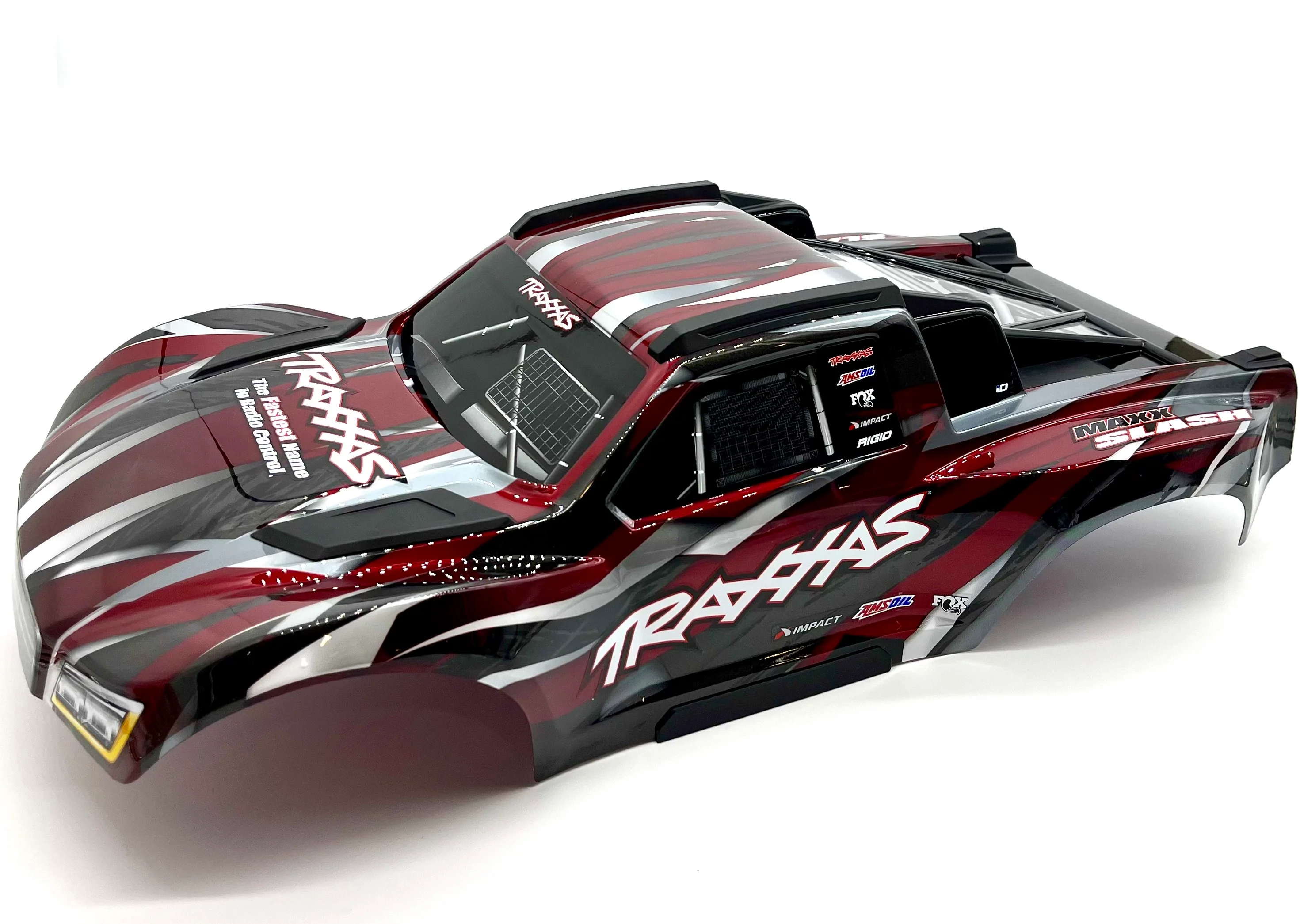 Maxx Slash BODY cover Shell (RED Painted ProGraphics, clipless Traxxas 102076-4