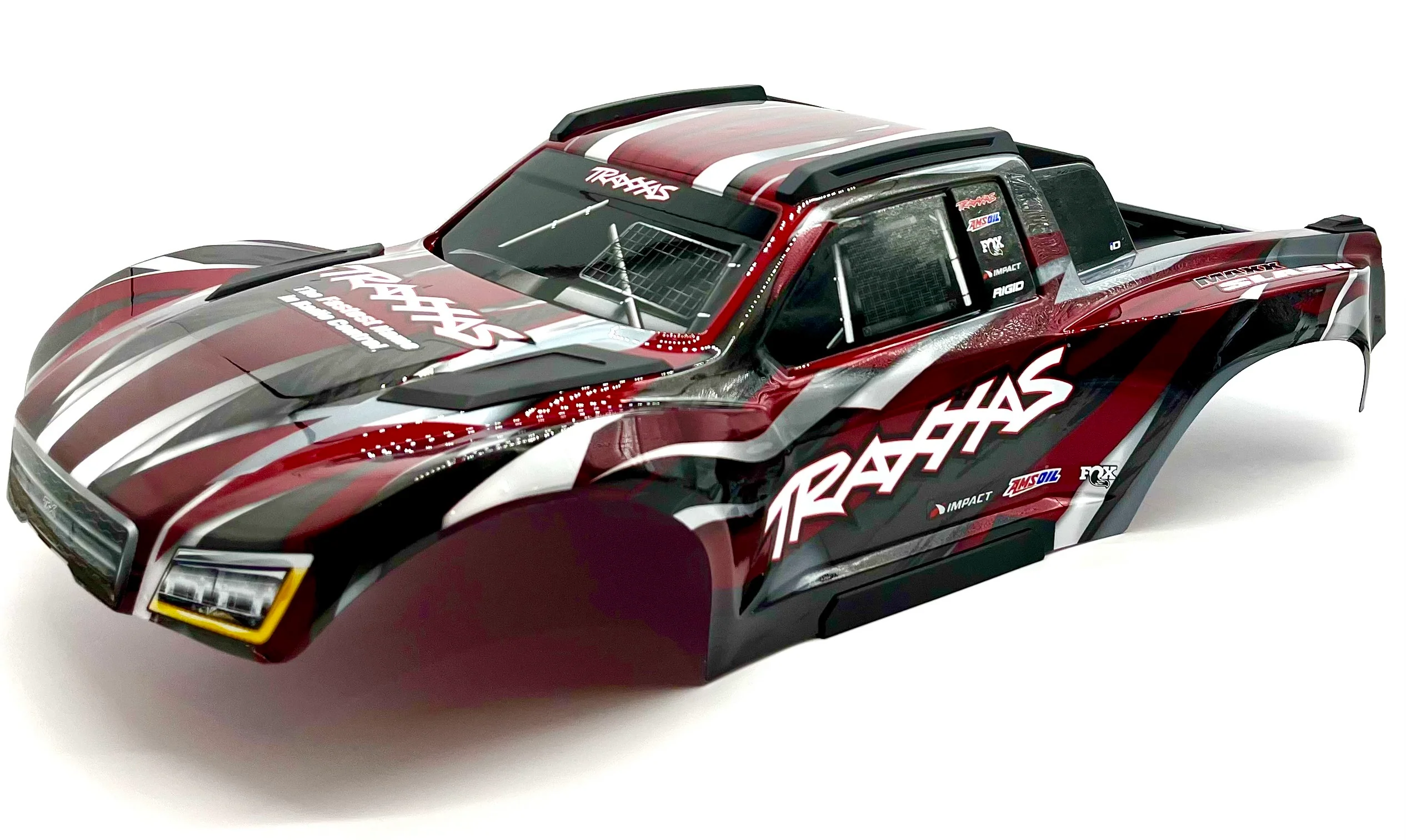 Maxx Slash BODY cover Shell (RED Painted ProGraphics, clipless Traxxas 102076-4 - Image 2