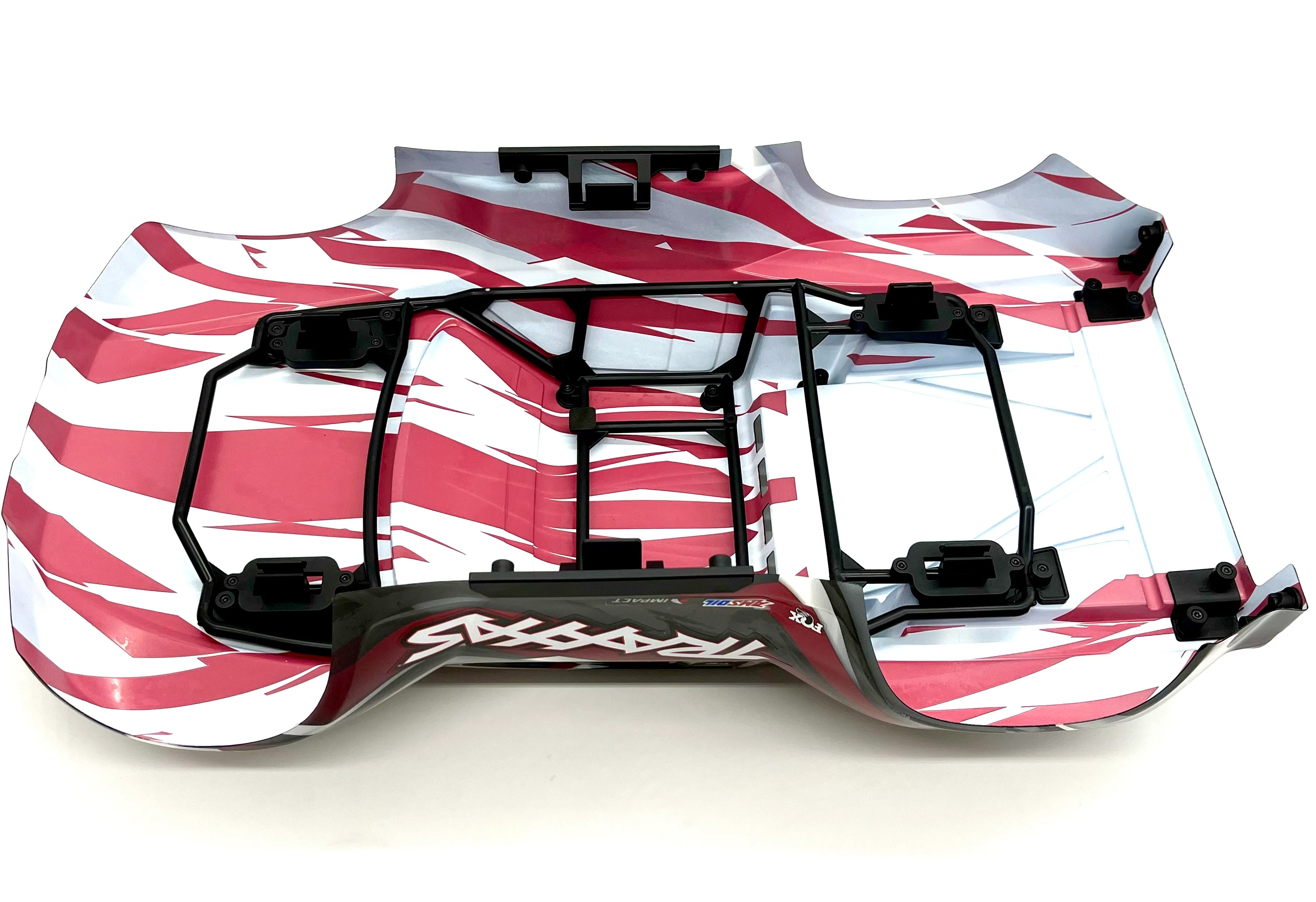 Maxx Slash BODY cover Shell (RED Painted ProGraphics, clipless Traxxas 102076-4 - Image 4