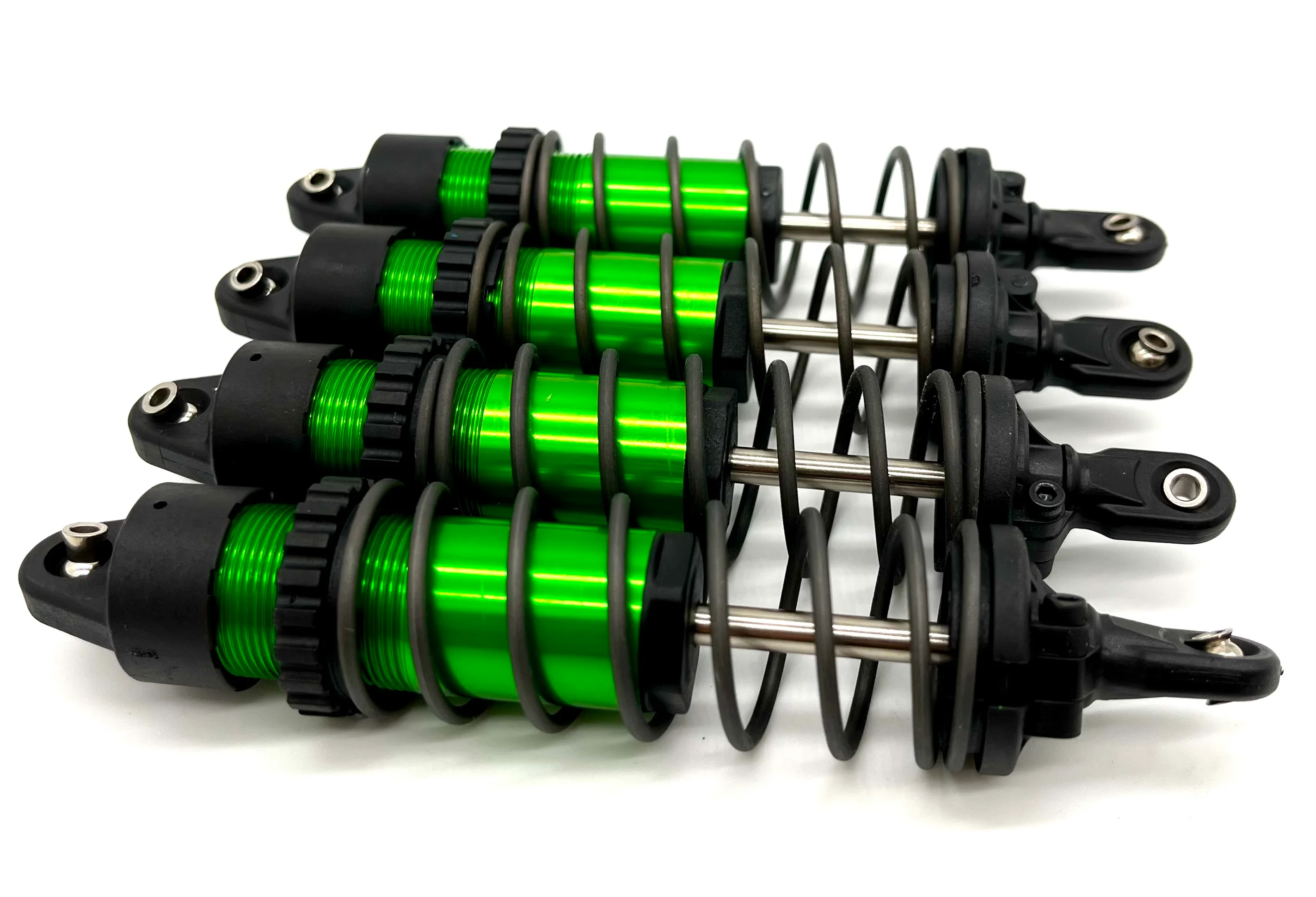 Maxx Slash SHOCKS (GREEN-Anodized Gt-maxx 8961t dampers, springs Traxxas 102076-4