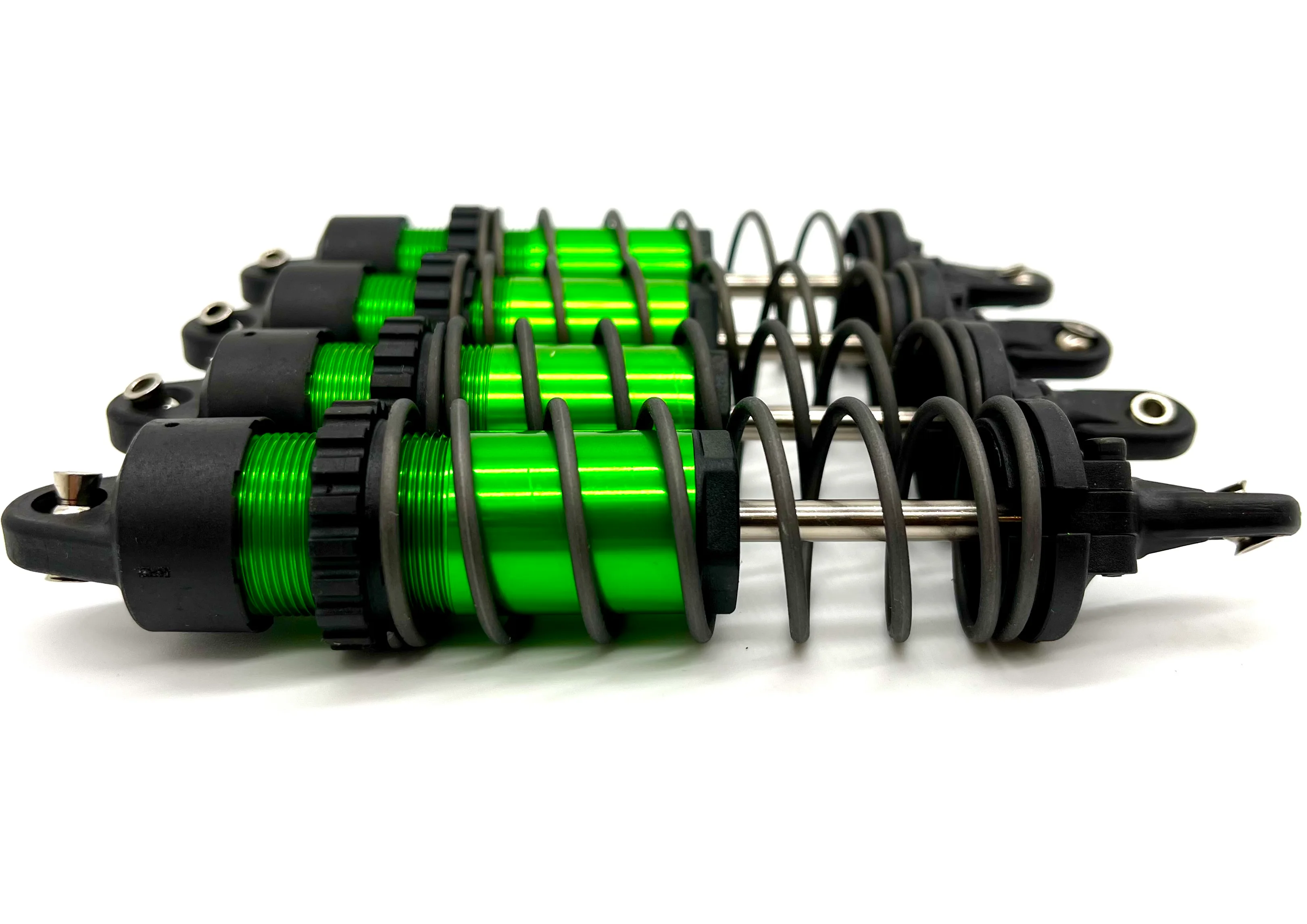 Maxx Slash SHOCKS (GREEN-Anodized Gt-maxx 8961t dampers, springs Traxxas 102076-4 - Image 2