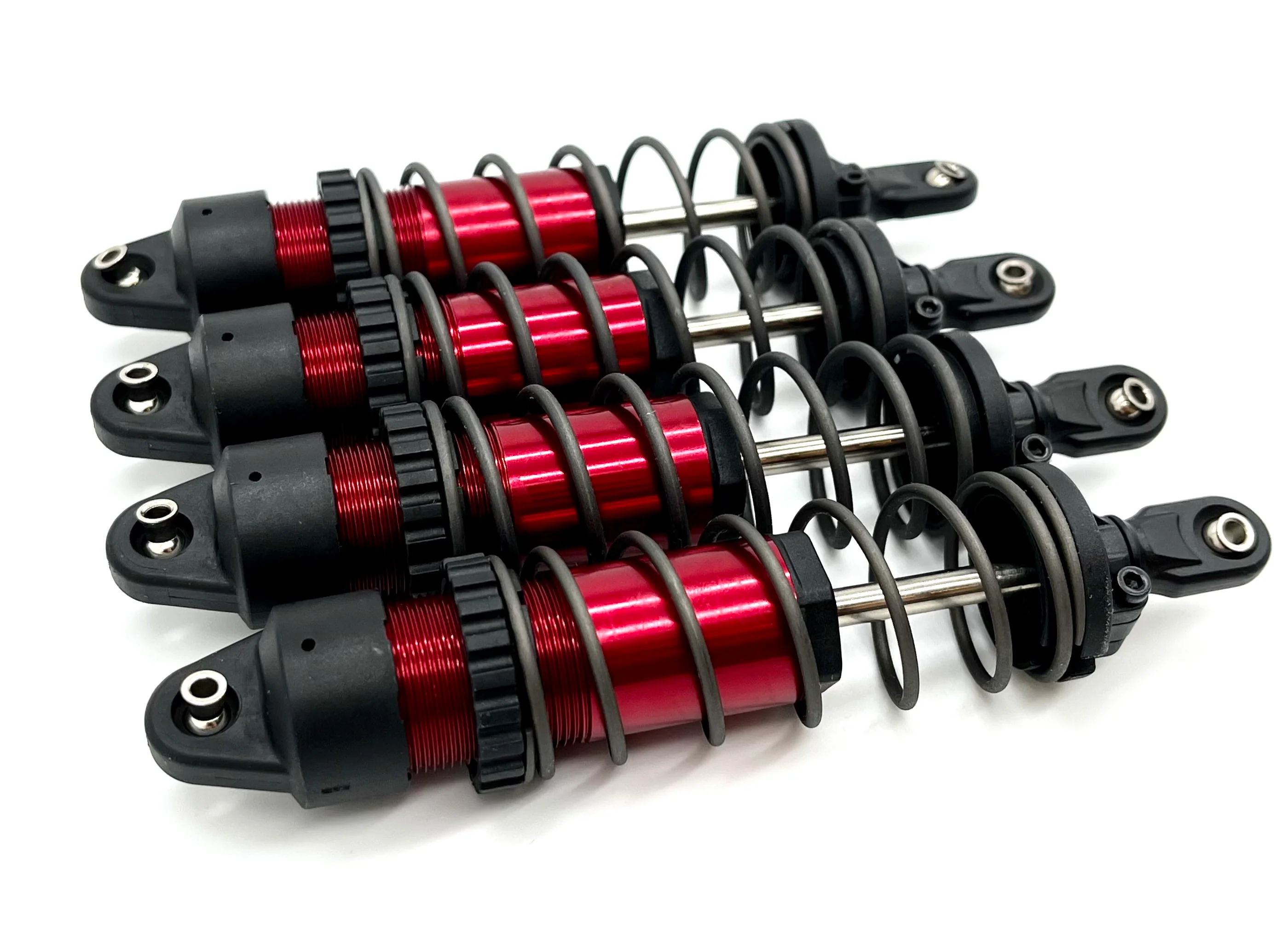 Maxx Slash SHOCKS (RED-Anodized Gt-maxx 8961r dampers, springs Traxxas 102076-4 - Image 3