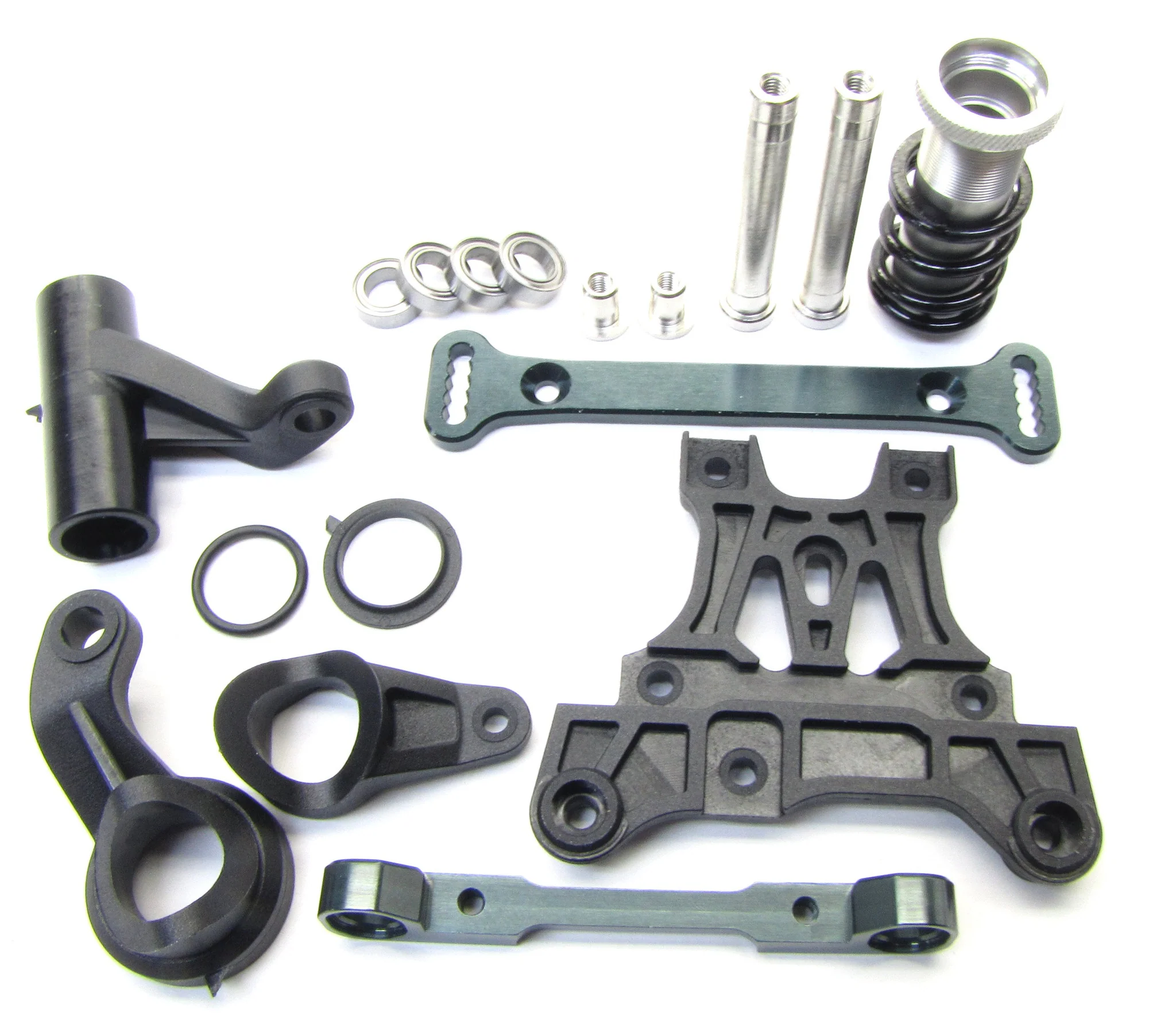 MBX7TR STEERING SET (bell crank post servo saver plate Mugen MBX6T MUGE2019 - Image 2