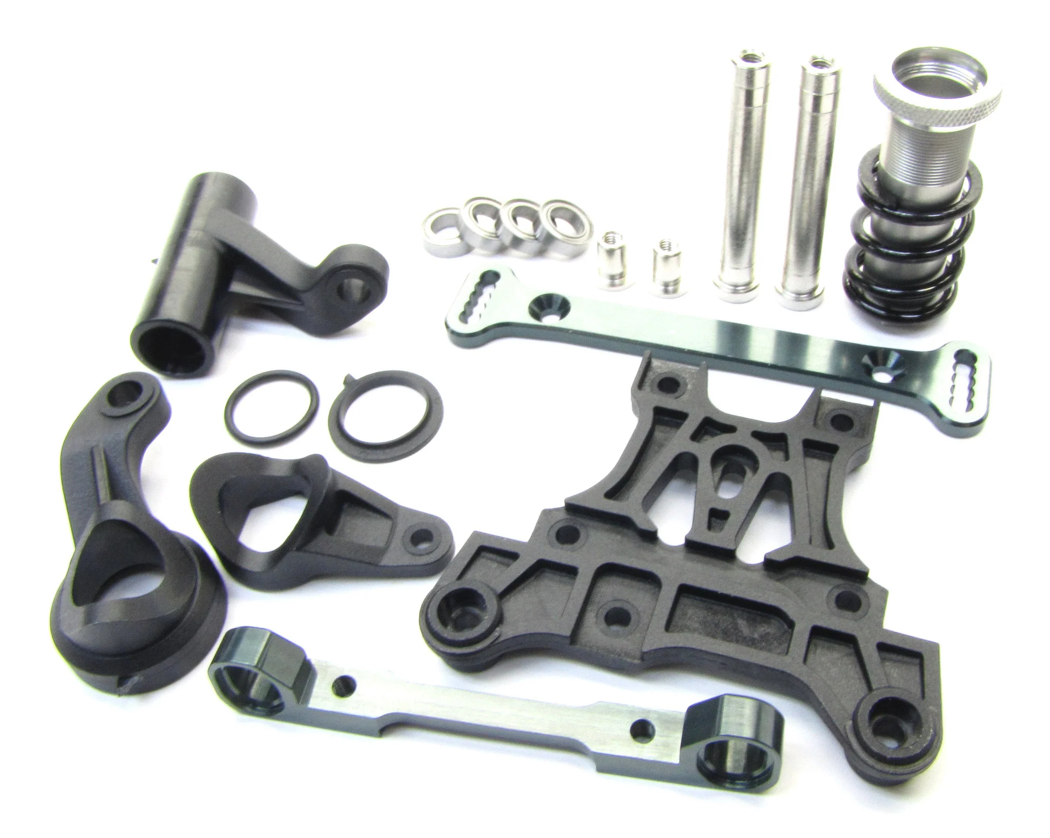 MBX7TR STEERING SET (bell crank post servo saver plate Mugen MBX6T MUGE2019 - Image 3