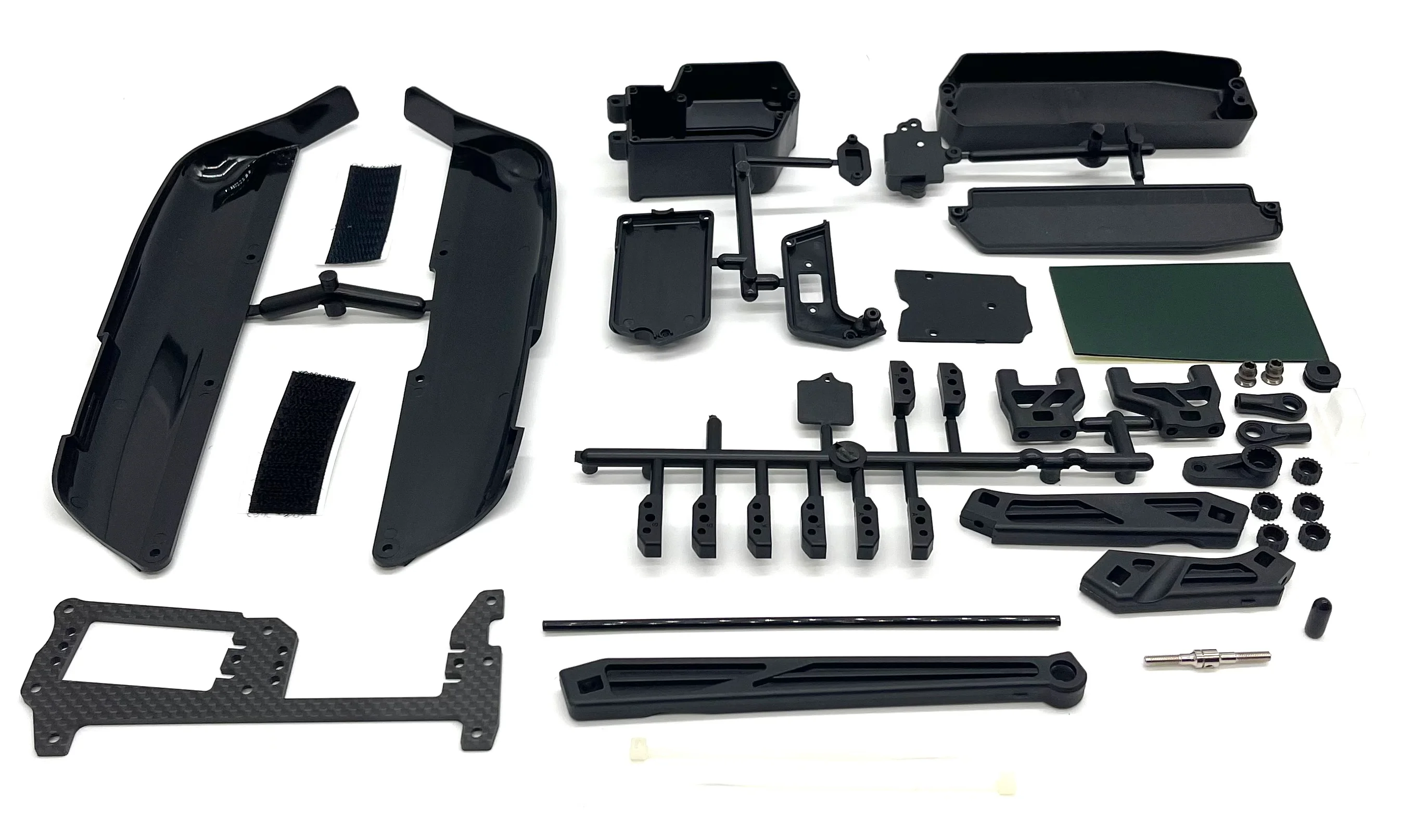MBX8R PLASTIC SET (side stone mud guards tension rod radio box tray MUGEN E2027 - Image 2