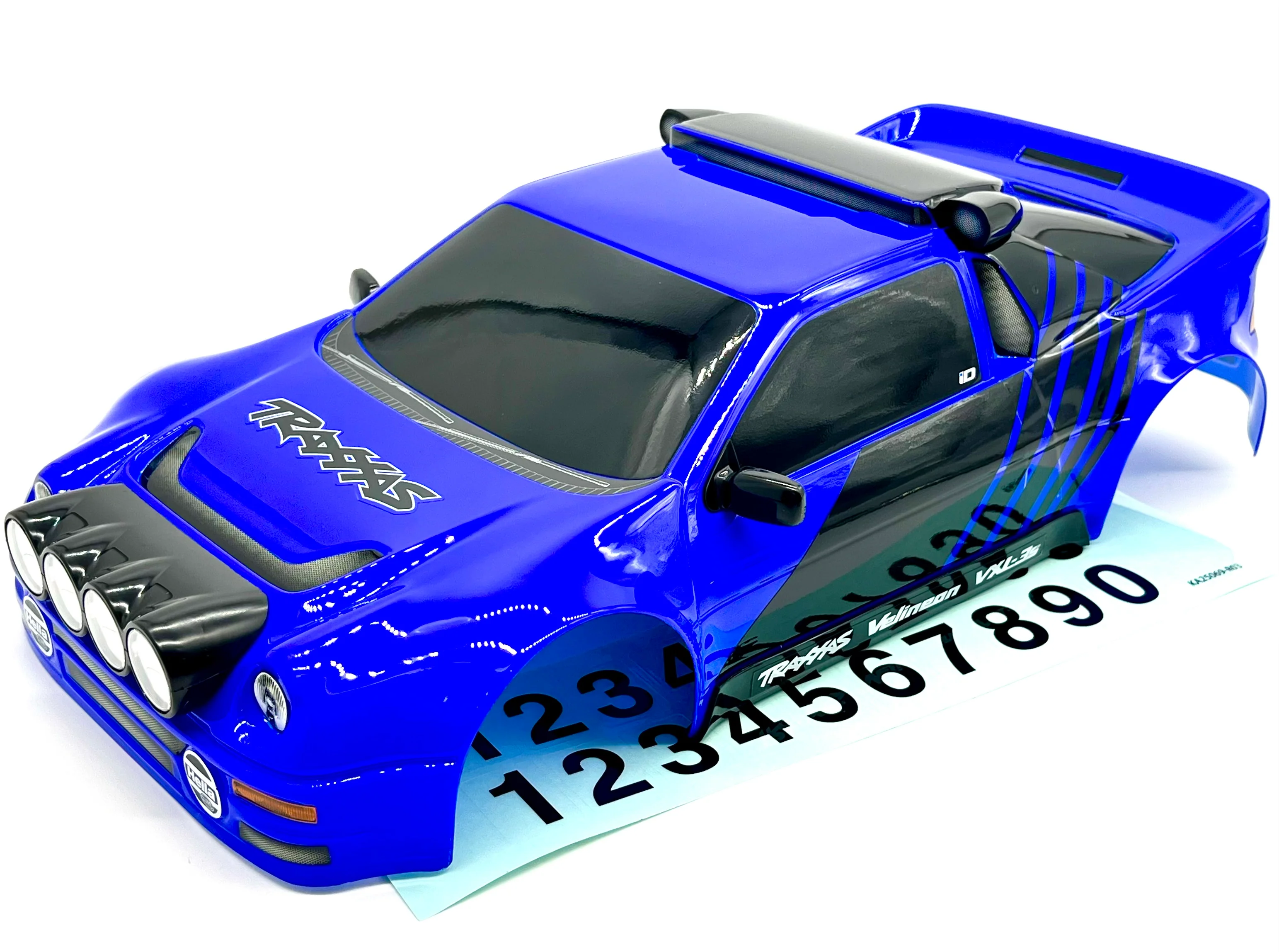MINI RALLY VXL BODY cover Shell & Lights (BLUE Painted Traxxas 108046-1