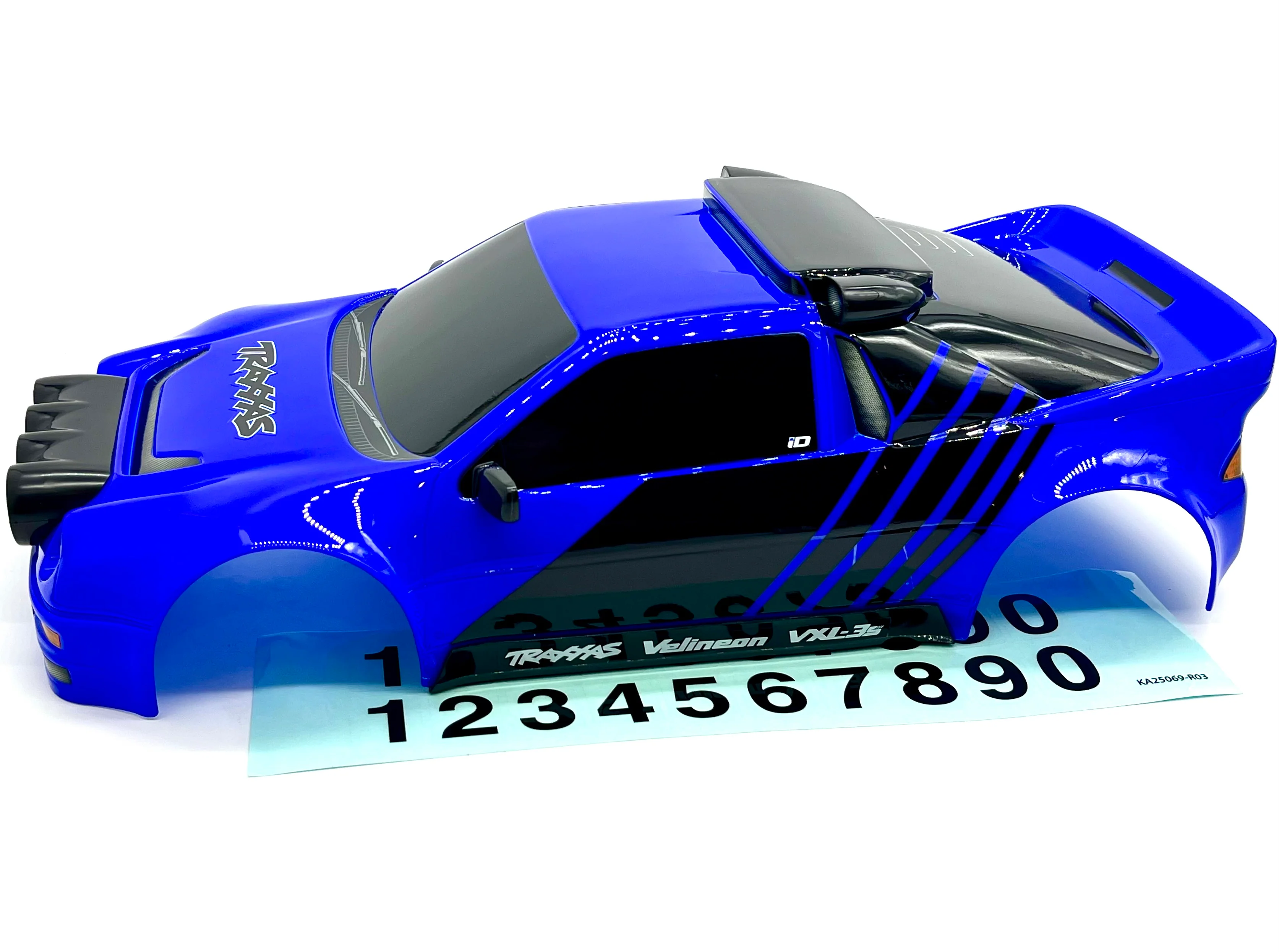 MINI RALLY VXL BODY cover Shell & Lights (BLUE Painted Traxxas 108046-1 - Image 2