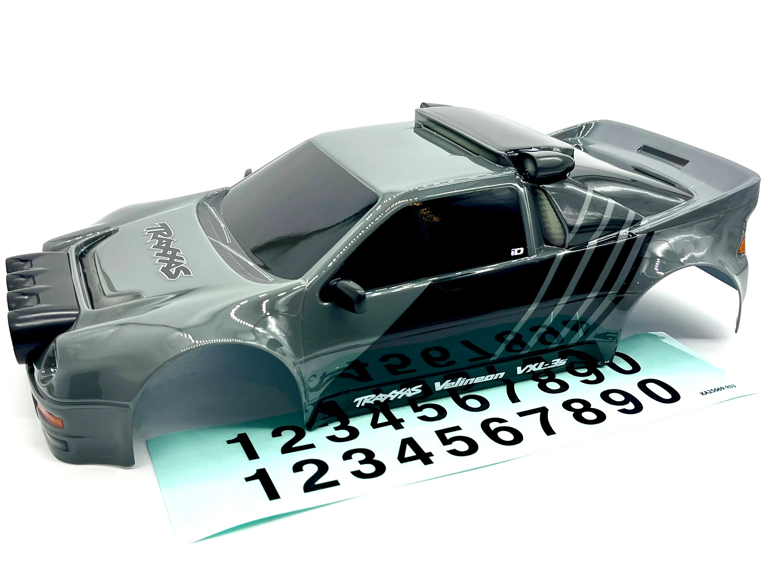 MINI RALLY VXL BODY cover Shell & Lights (GRAY Painted Traxxas 108046-1 - Image 2