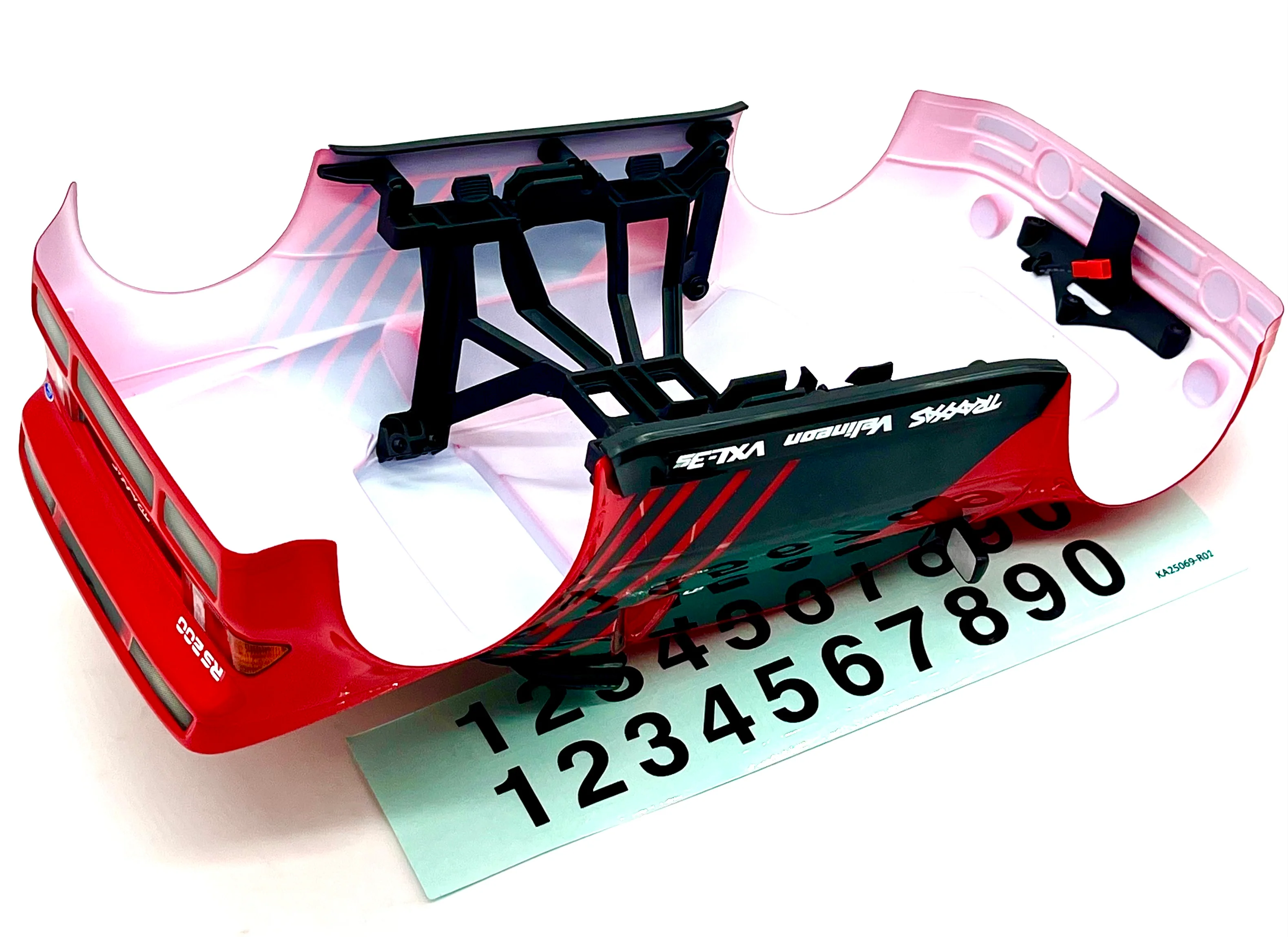MINI RALLY VXL BODY cover Shell & Lights (RED Painted Traxxas 108046-1 - Image 4
