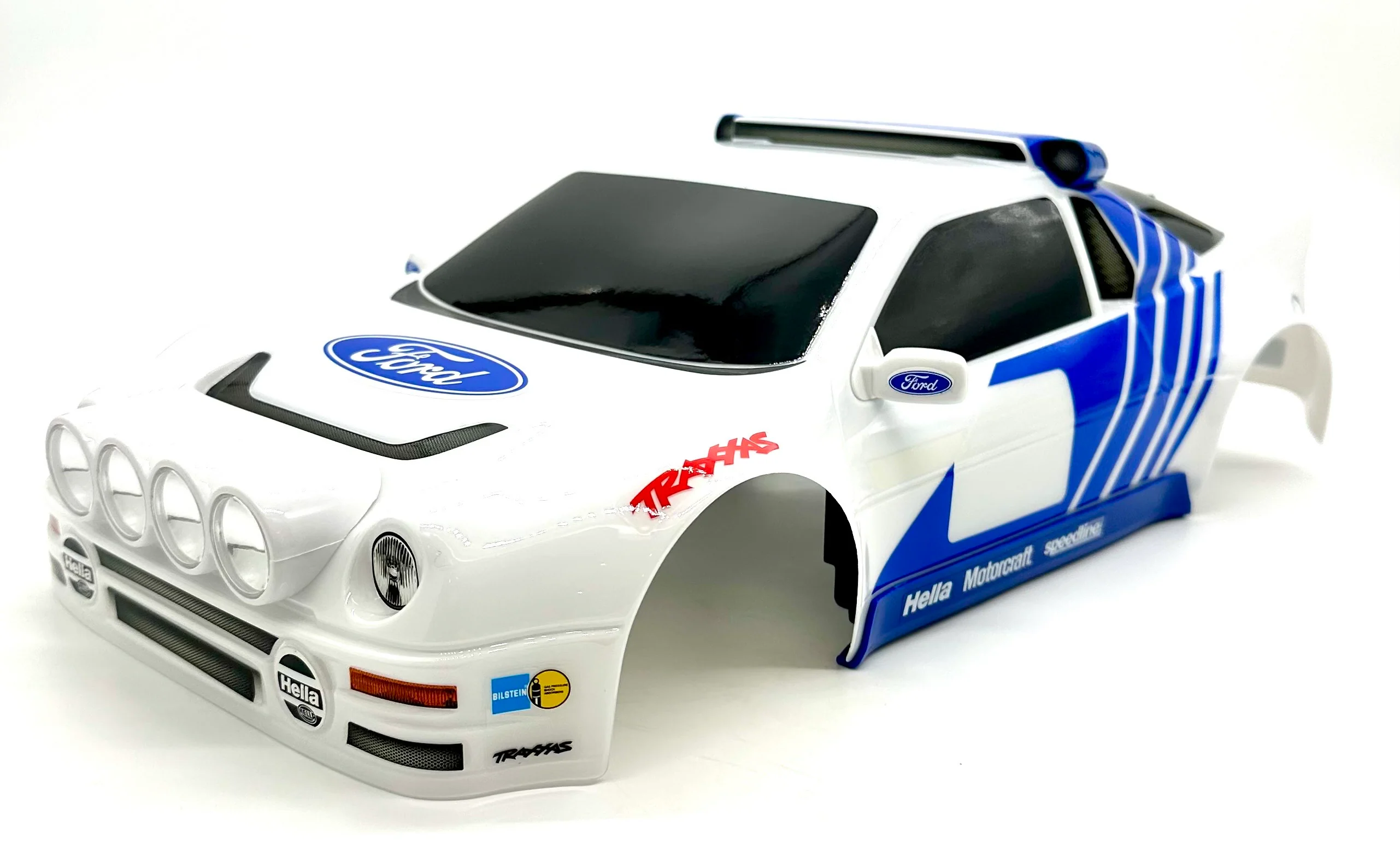 MINI RALLY VXL BODY cover Shell & Lights (WHITE Painted Traxxas 108046-1