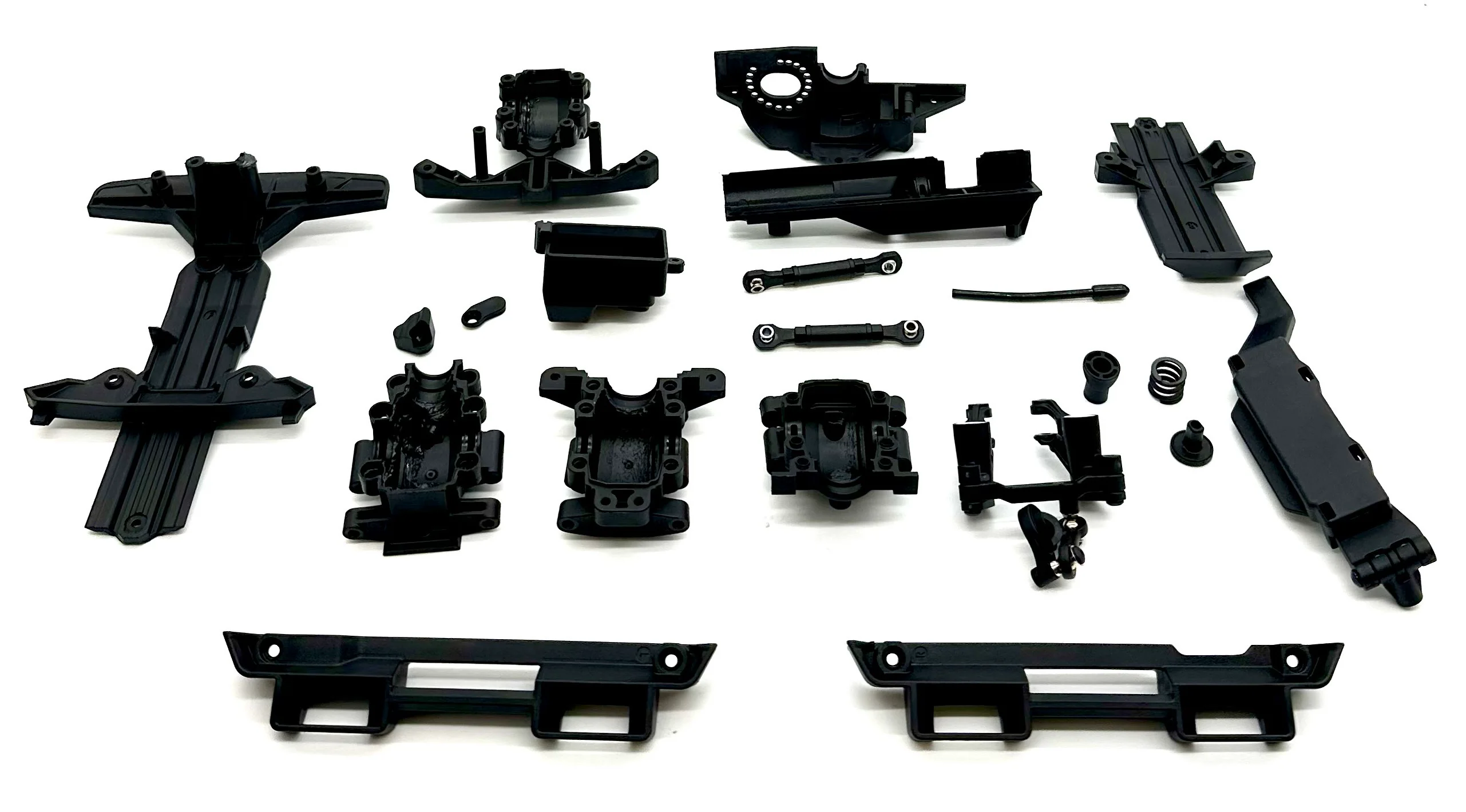 MINI RALLY VXL Plastic Set (Front Rear Bulkhead Body mounts Traxxas 108046-1 - Image 4