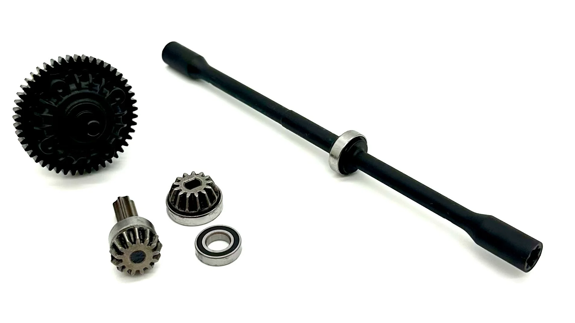 MINI RALLY VXL SPUR Gear 47t, center driveshaft, pinion 23t, bearings Traxxas 108046-1 - Image 2