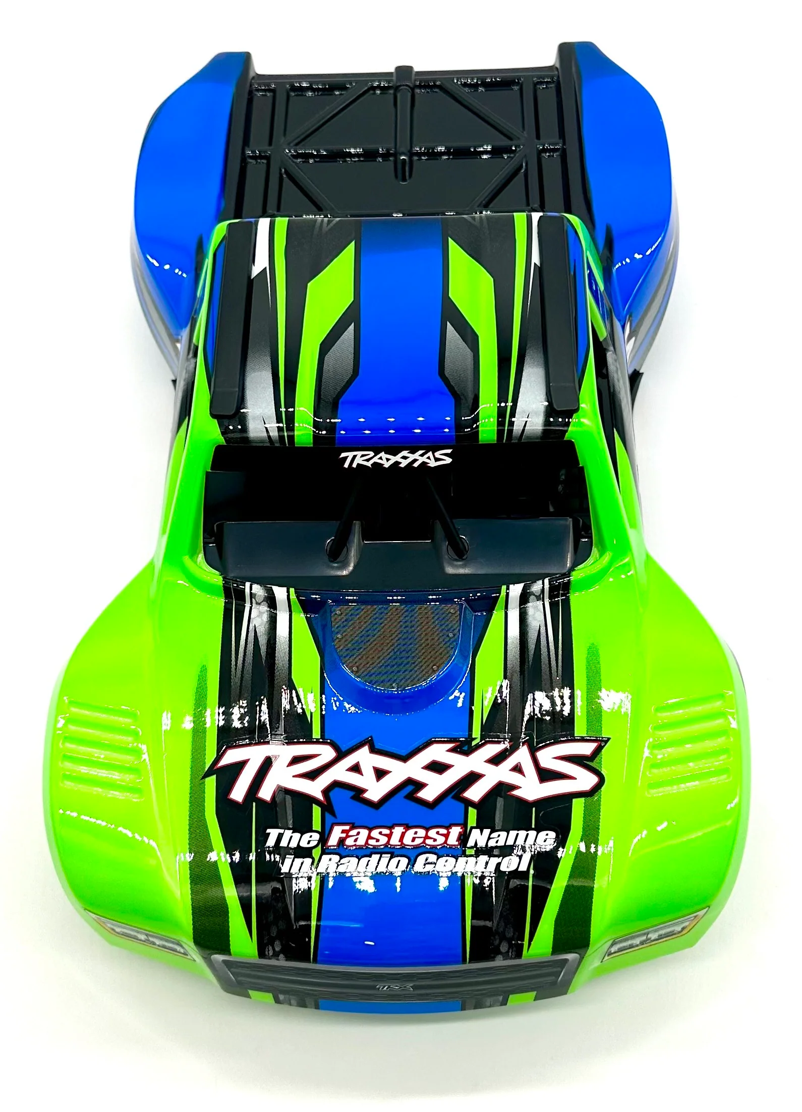 MINI SLASH BODY cover Shell (GREEN Painted ProGraphics, clipless Traxxas 108164-1 - Image 3