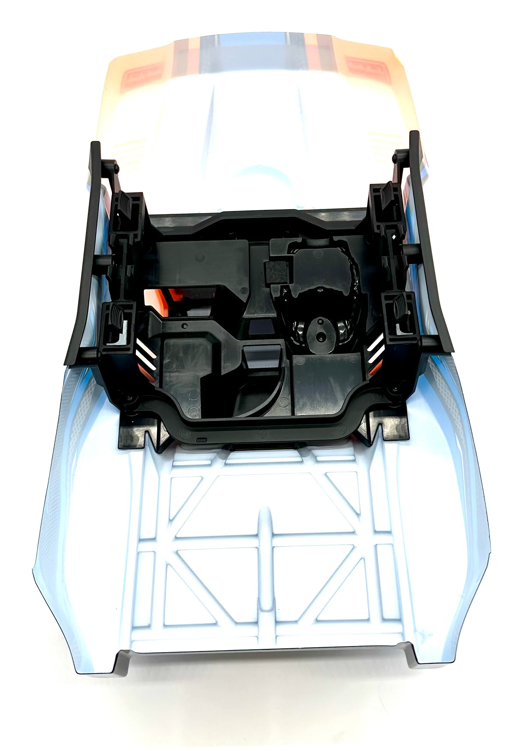 MINI SLASH BODY cover Shell (ORANGE Painted ProGraphics, clipless Traxxas 108164-1 - Image 4
