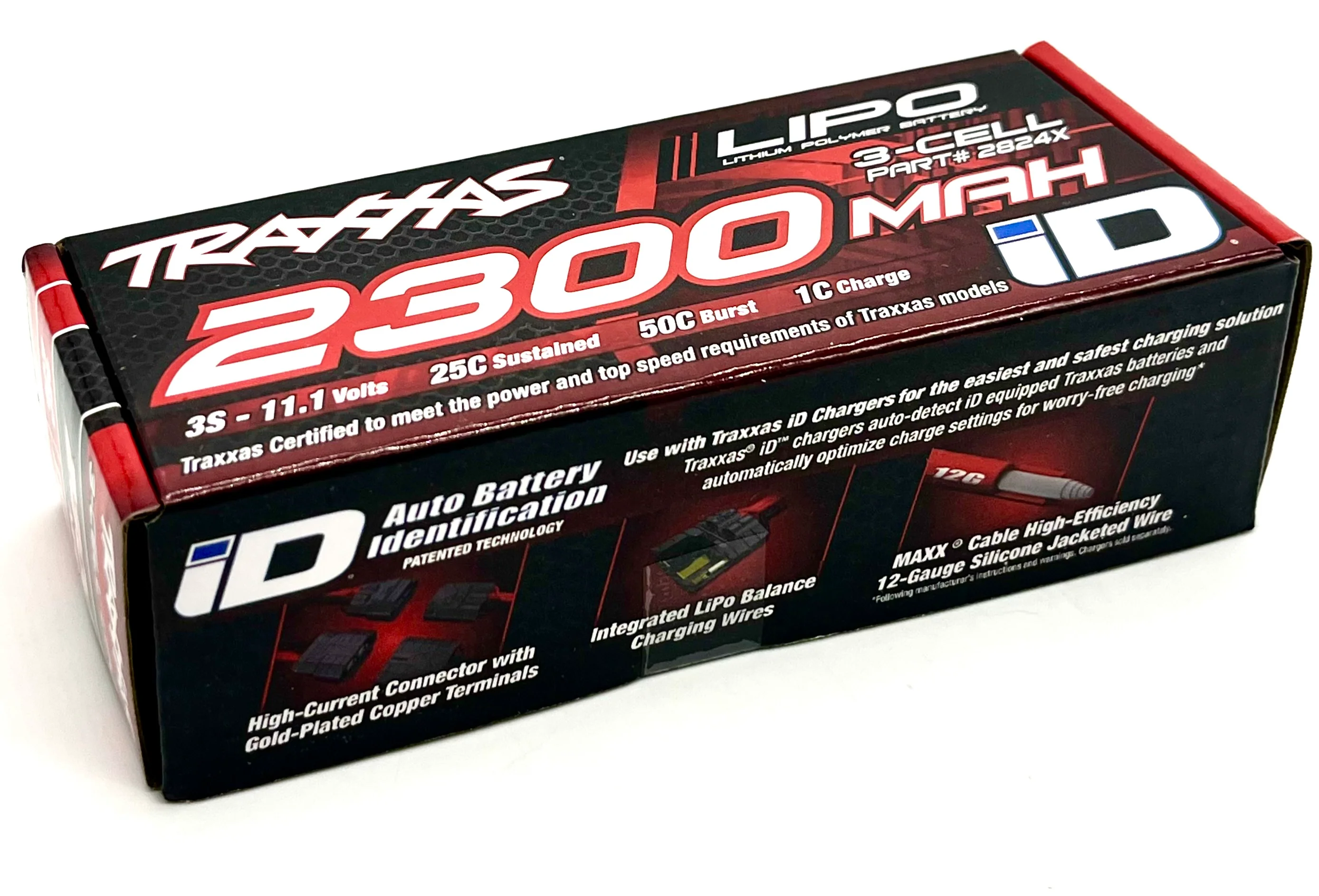 MINI-XRT 11.1v 3s LiPo Battery (2300mAh 3-Cell 25c 2824x Traxxas 108076-1