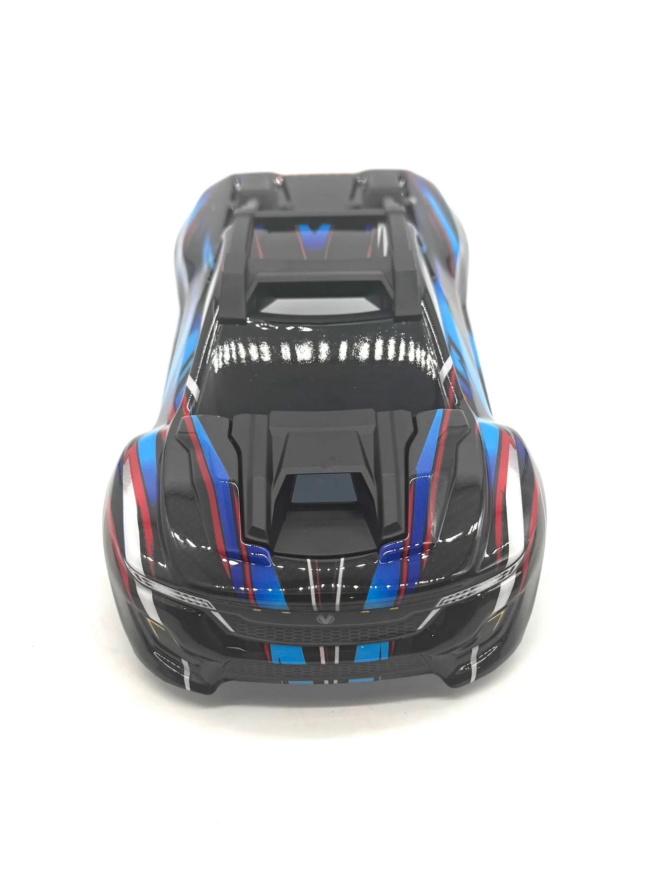 MINI-XRT BODY cover Shell (BLUE Painted ProGraphics, clipless Traxxas 108076-1 - Image 4
