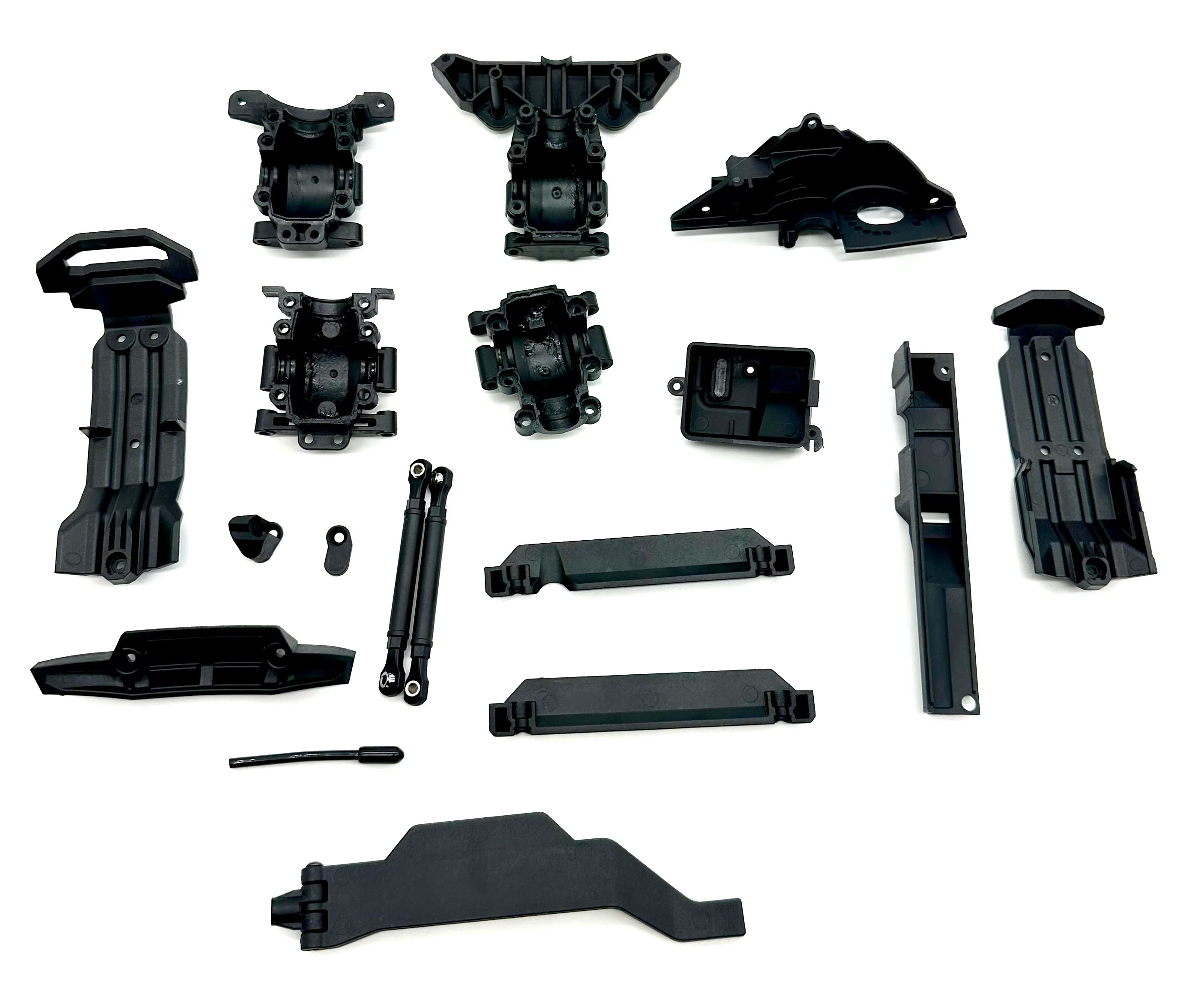 MINI-XRT Plastic Set (Front Rear Bulkhead skid plates Brace box Traxxas 108076-1 - Image 3