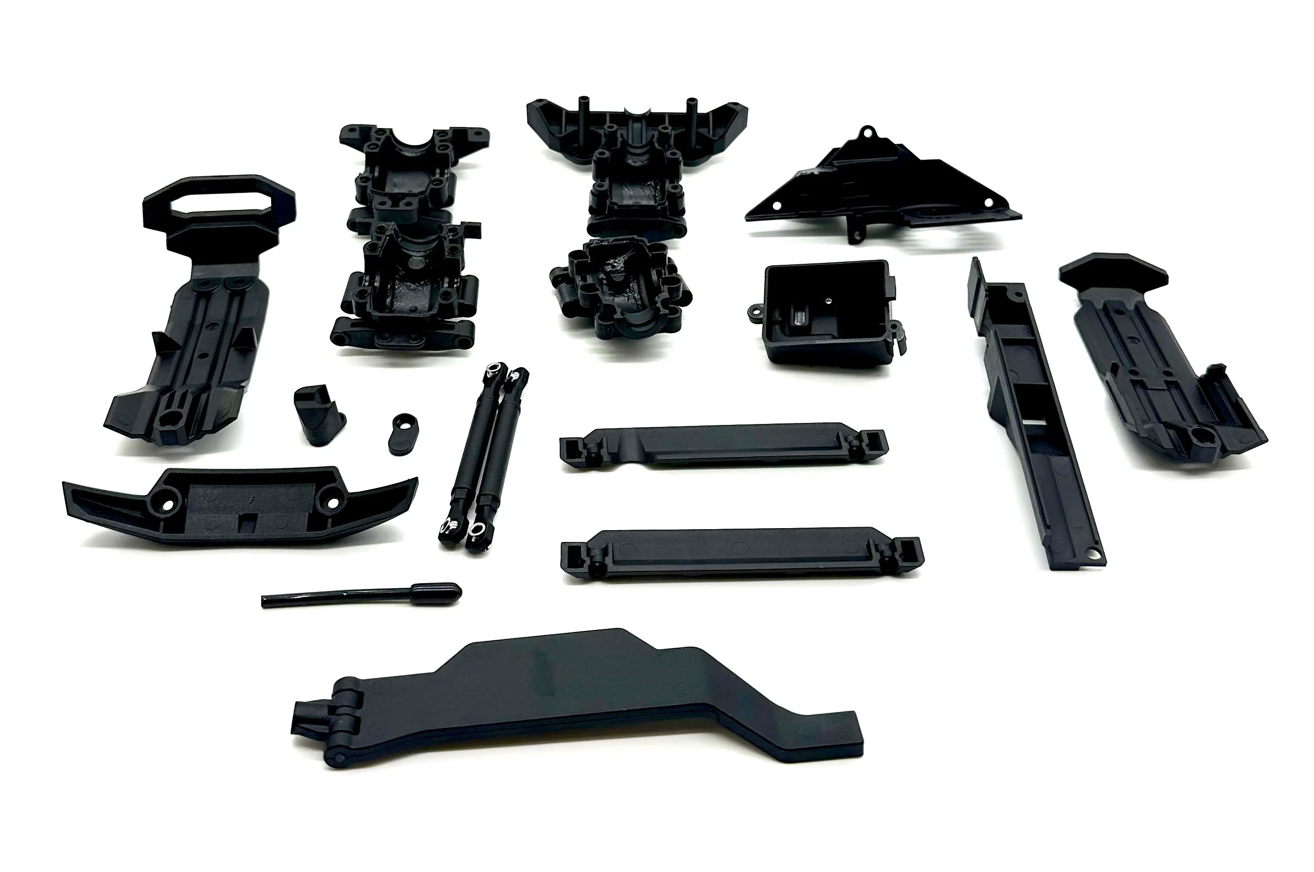 MINI-XRT Plastic Set (Front Rear Bulkhead skid plates Brace box Traxxas 108076-1 - Image 4