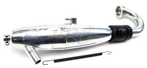 Nitro Mad Force Kruiser TUNED PIPE & muffler (polished kyosho KYO31229B