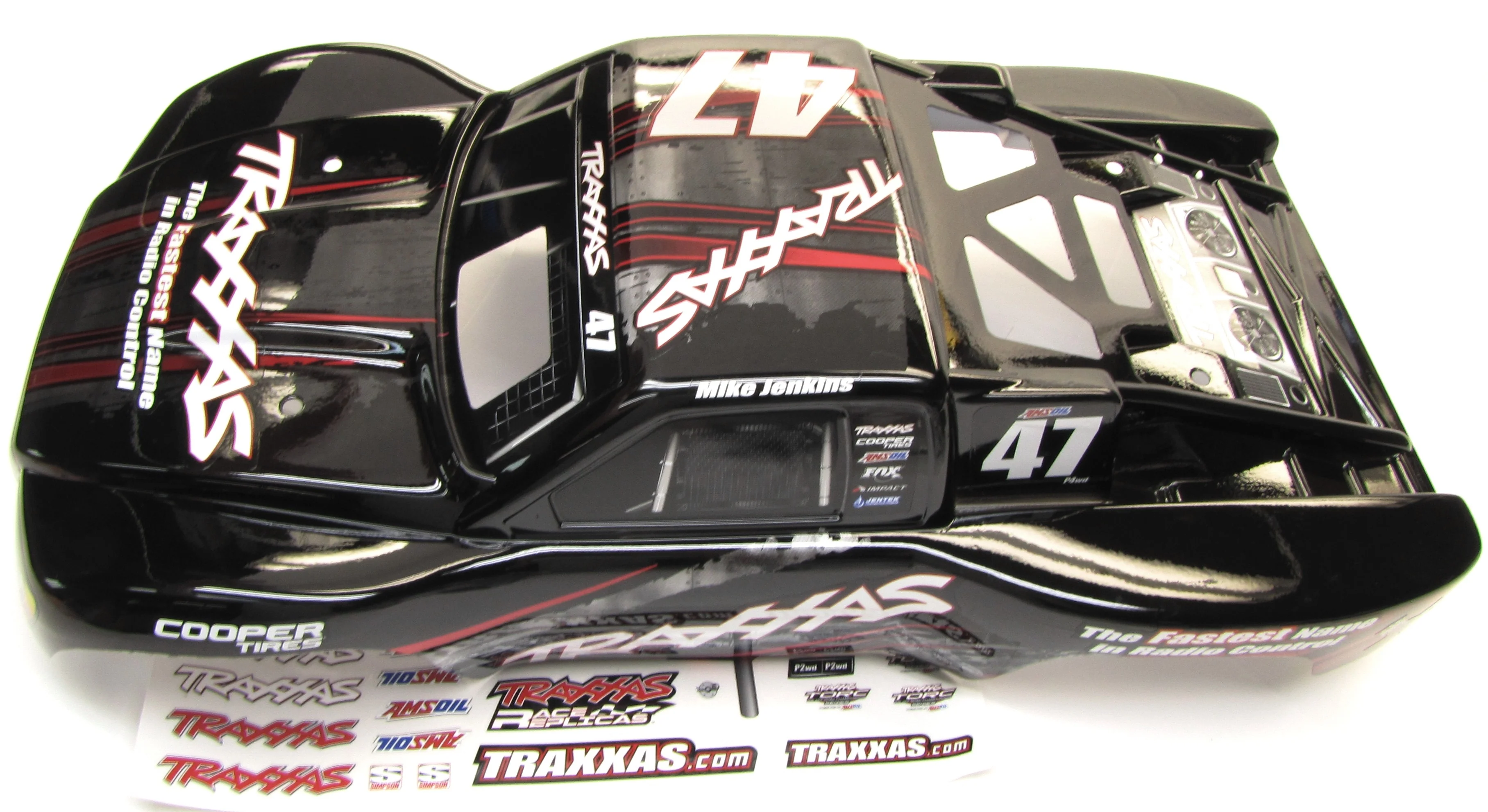 Nitro Slash BODY Shell (Black #47 Mike Jenkins 4414 & Decal 44056-3 - Image 3