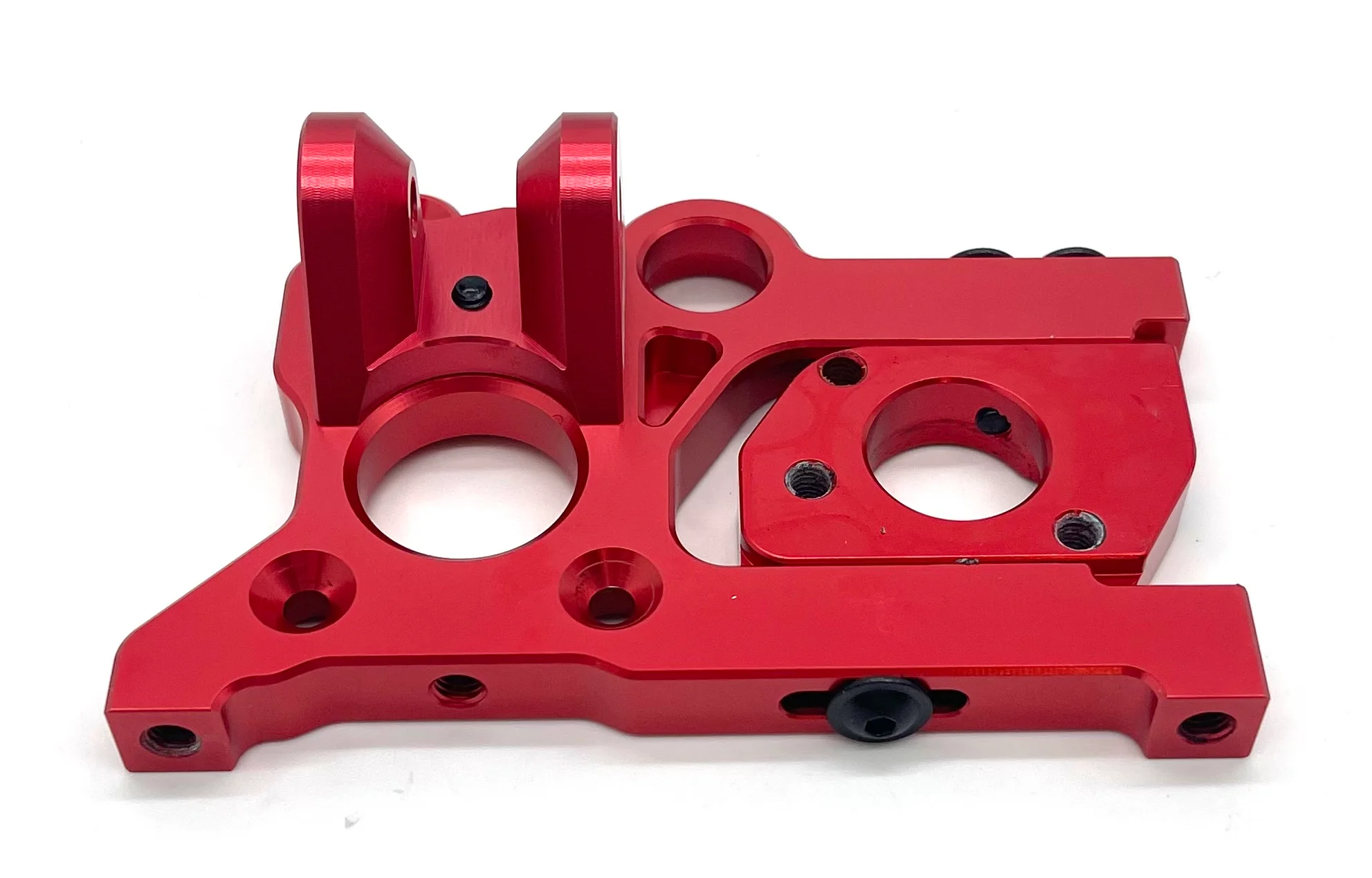 OUTCAST 8S EXB - aluminum RED motor MOUNT, sliding BLX Arrma 1/5 ARA5210V2 - Image 2