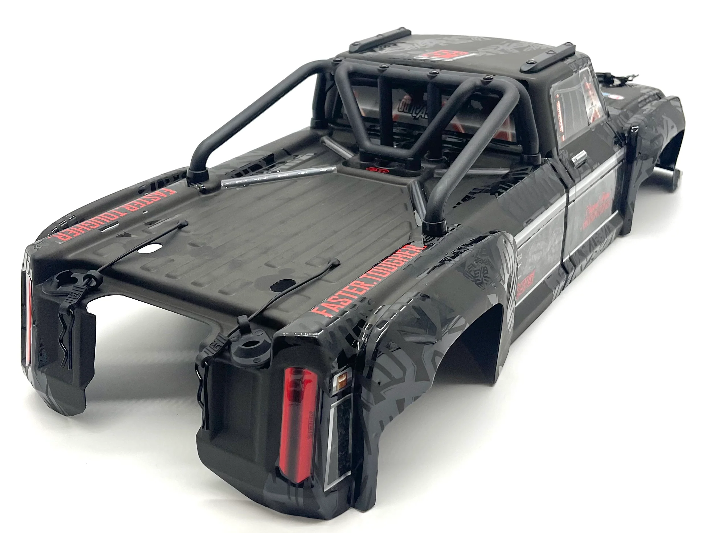 OUTCAST 8S EXB - Body Shell (BLACK polycarbonate cover & Body Pins Arrma ARA5210V2 - Image 5